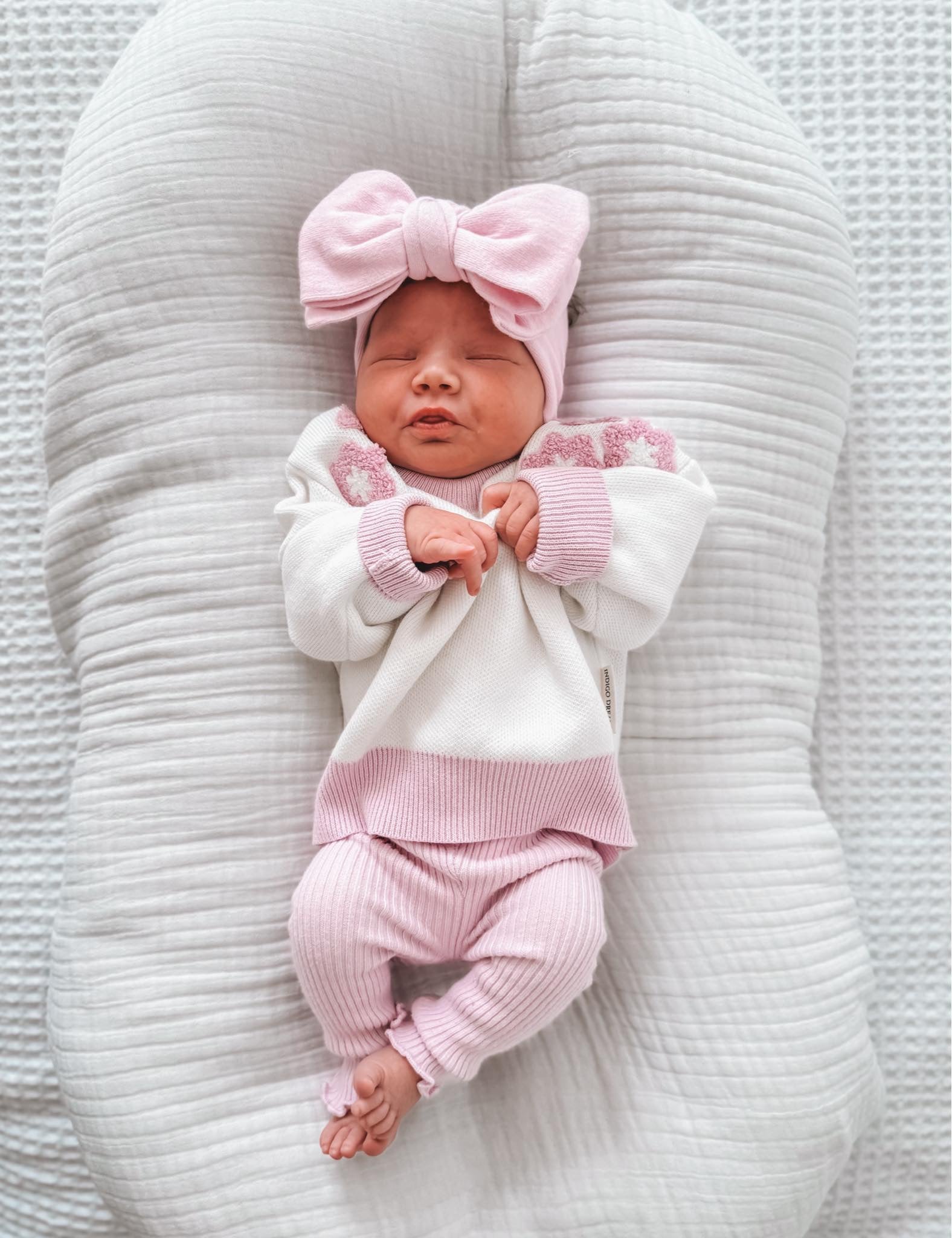 Orchid Frill Knit Leggings