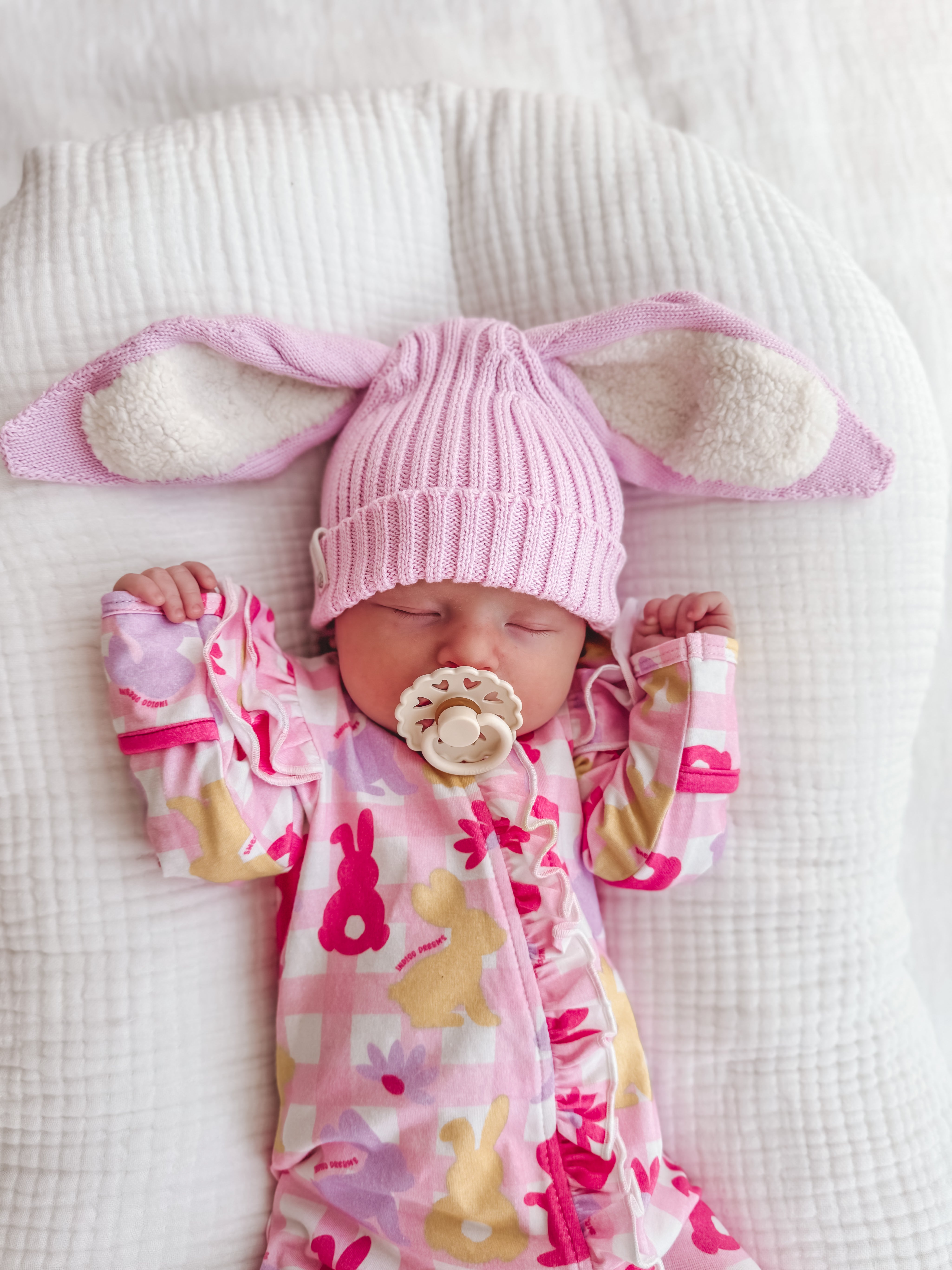 Sherpa Bunny Beanie - Orchid