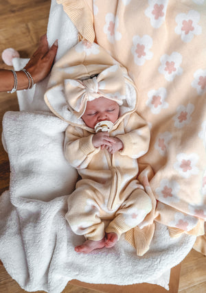 Daisy Sherpa Hooded Romper