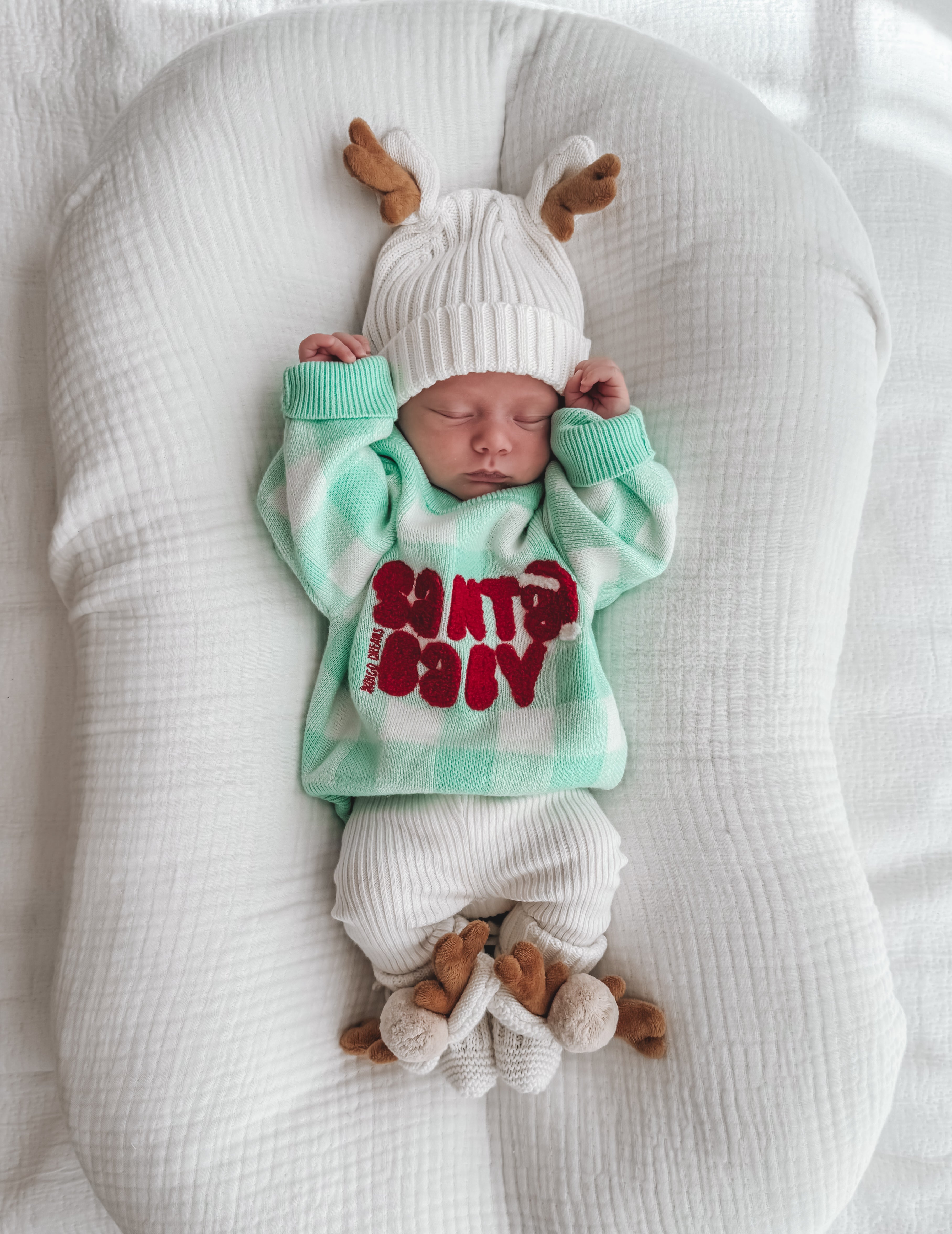 Reindeer Booties - Oat