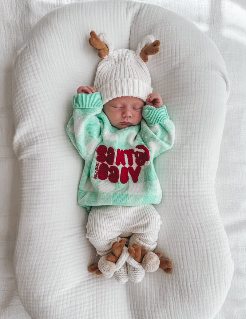 Reindeer Booties - Oat