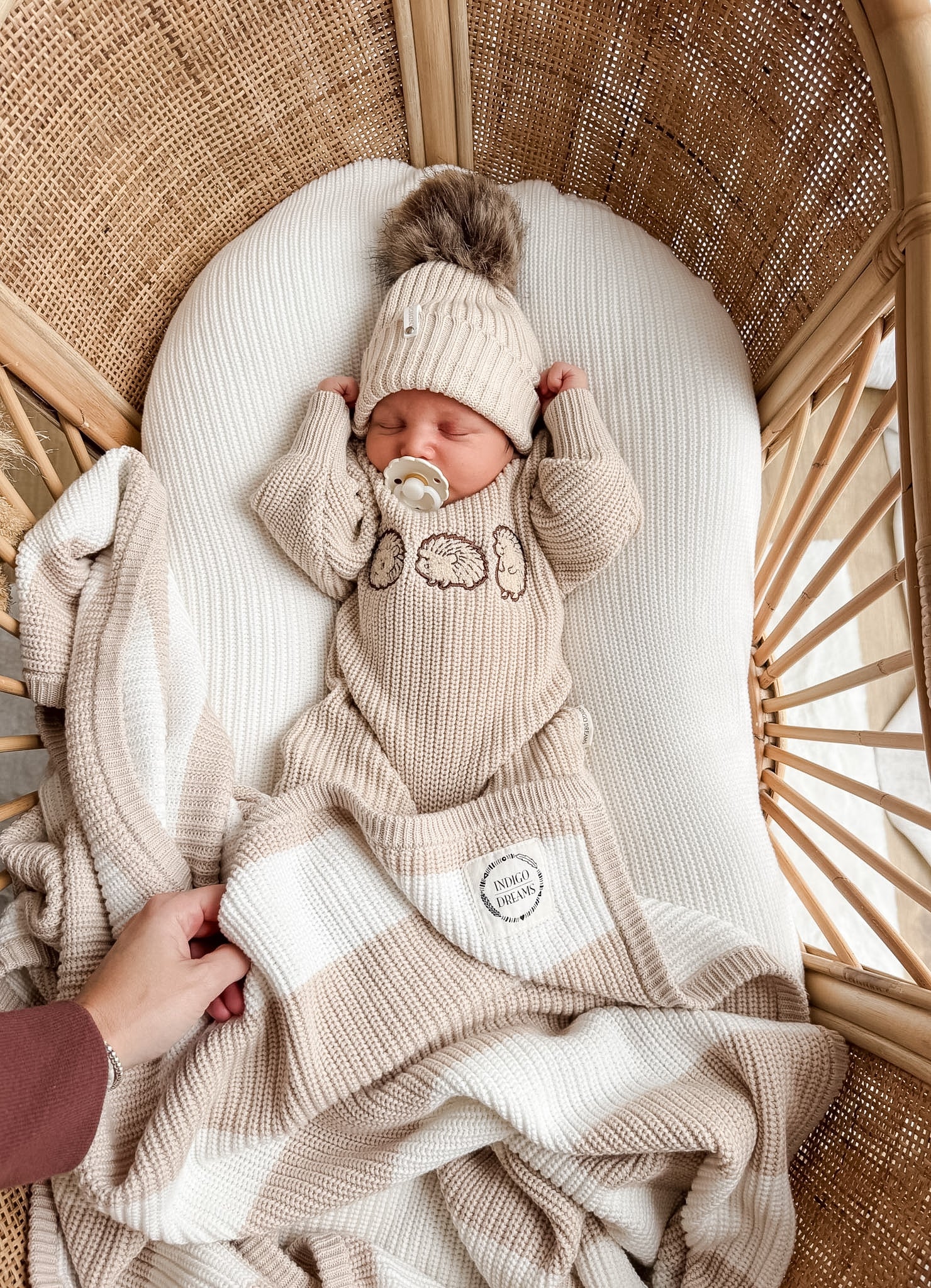 Chunky Oat Stripe Blanket