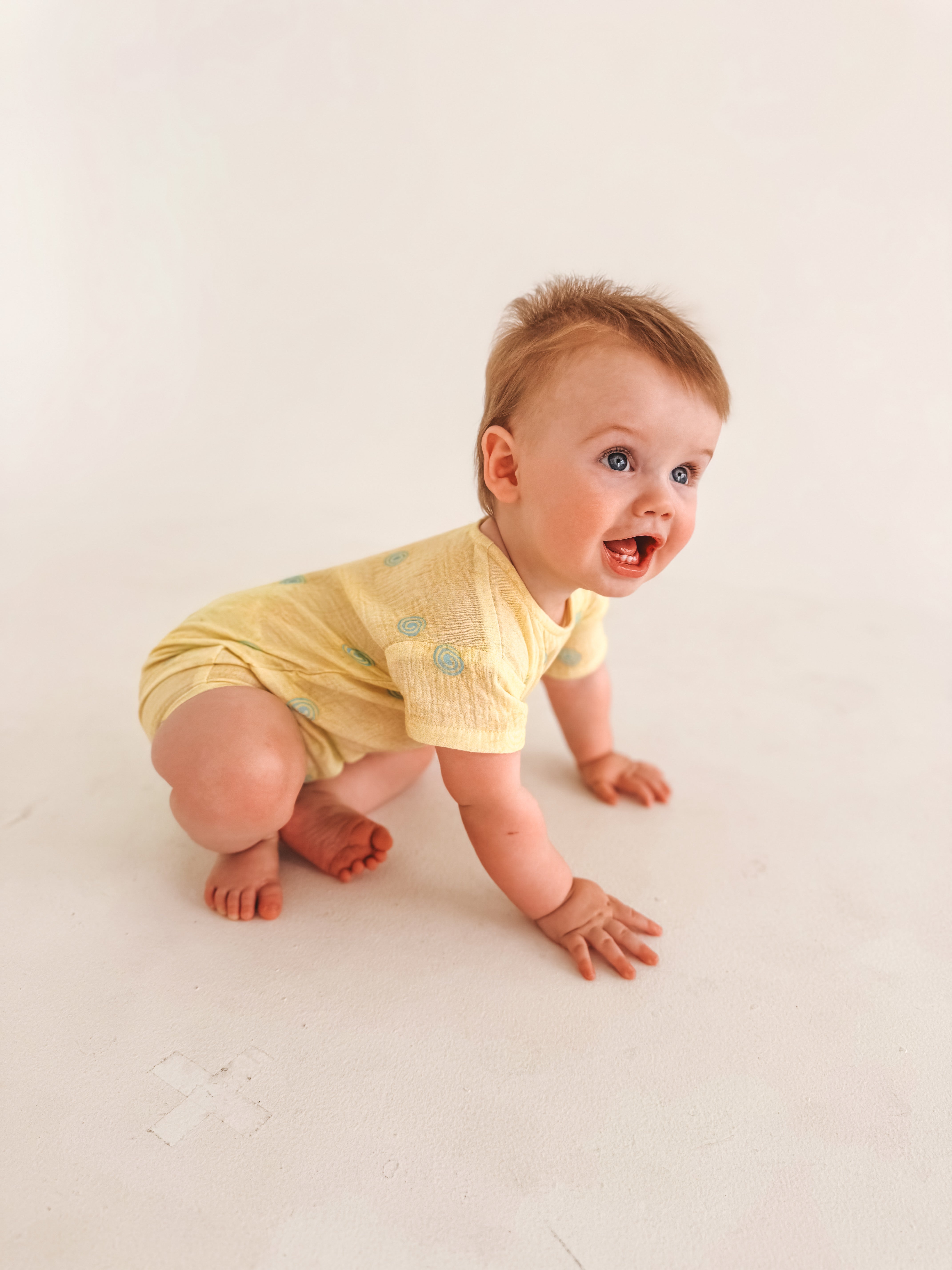 Sonnie Gauze Lemon Romper