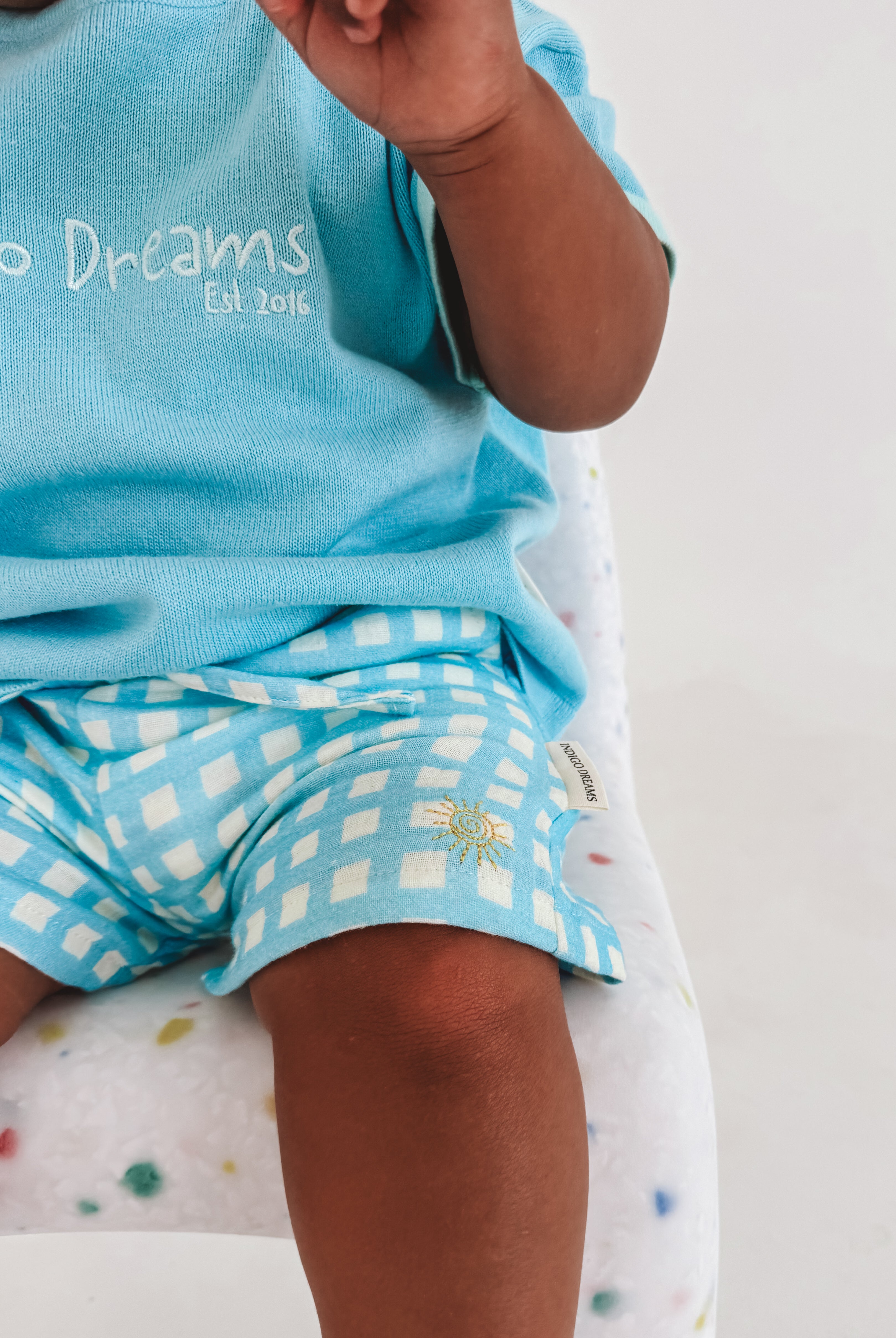 Gingham Gauze Shorts