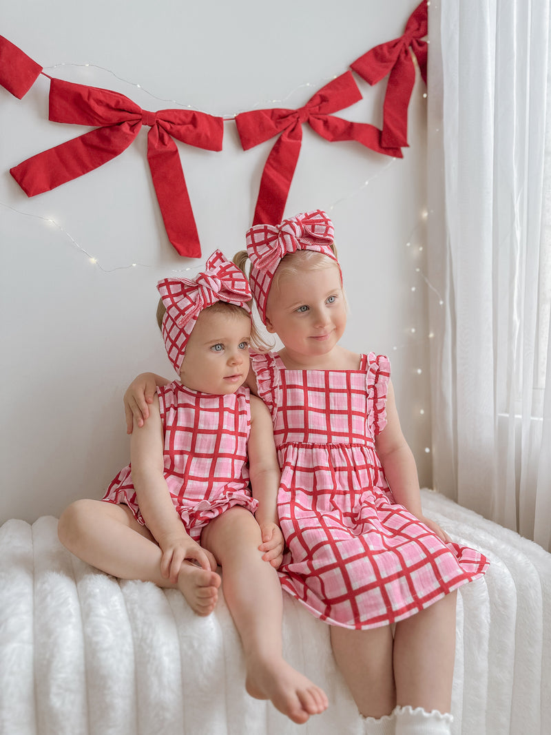 Candy Check Frill Dress