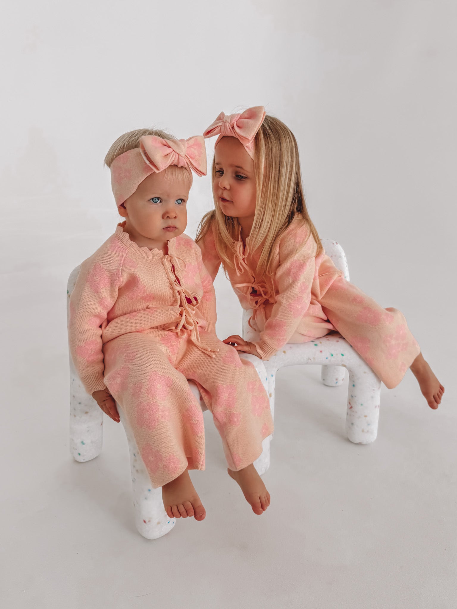 Coco Tie Knit Cardigan - Sherbet