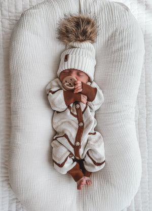 Huxley Chocolate Wave Romper