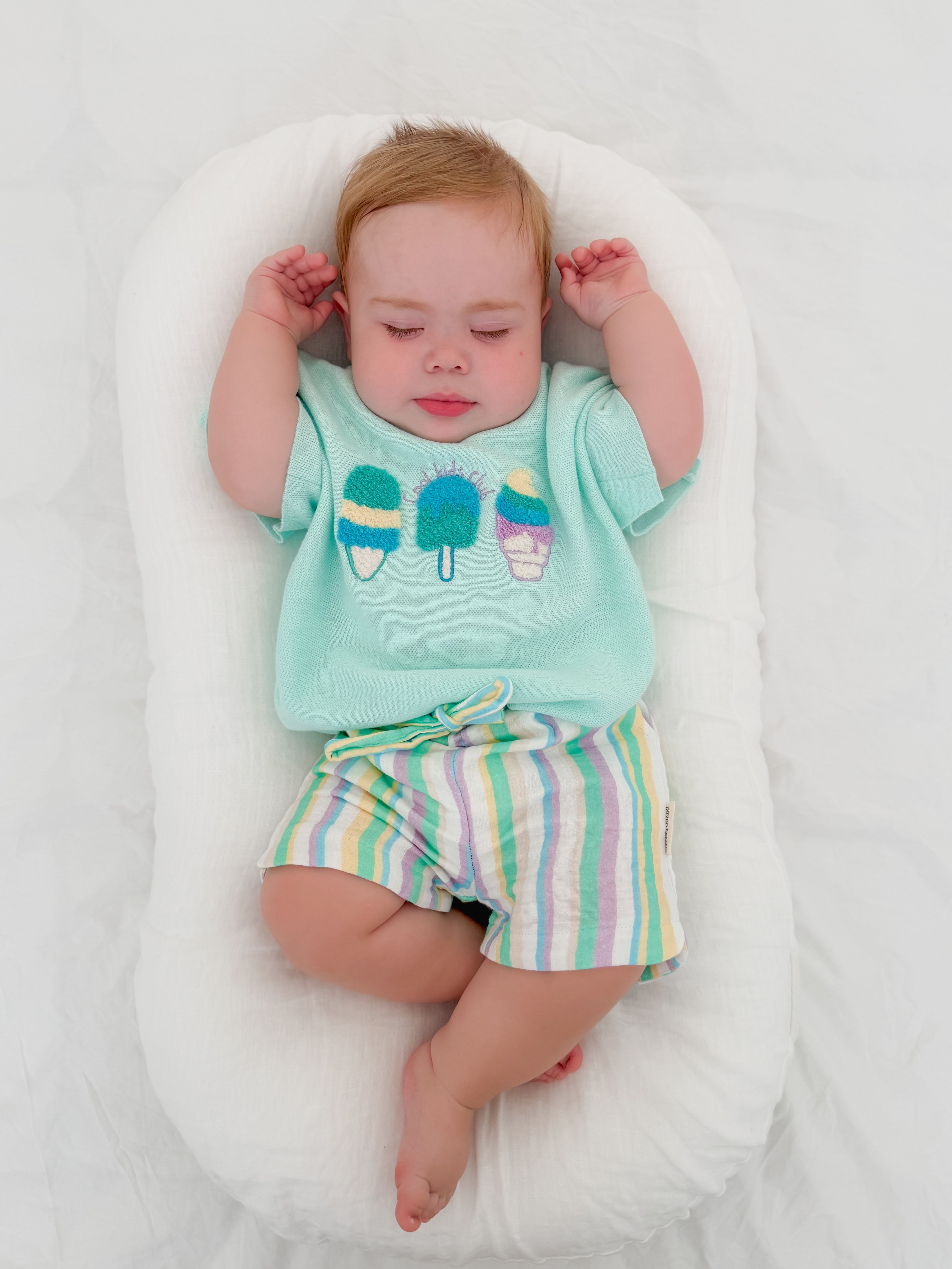 Cool Kids Club Raw Edge Tee - Seafoam Mint