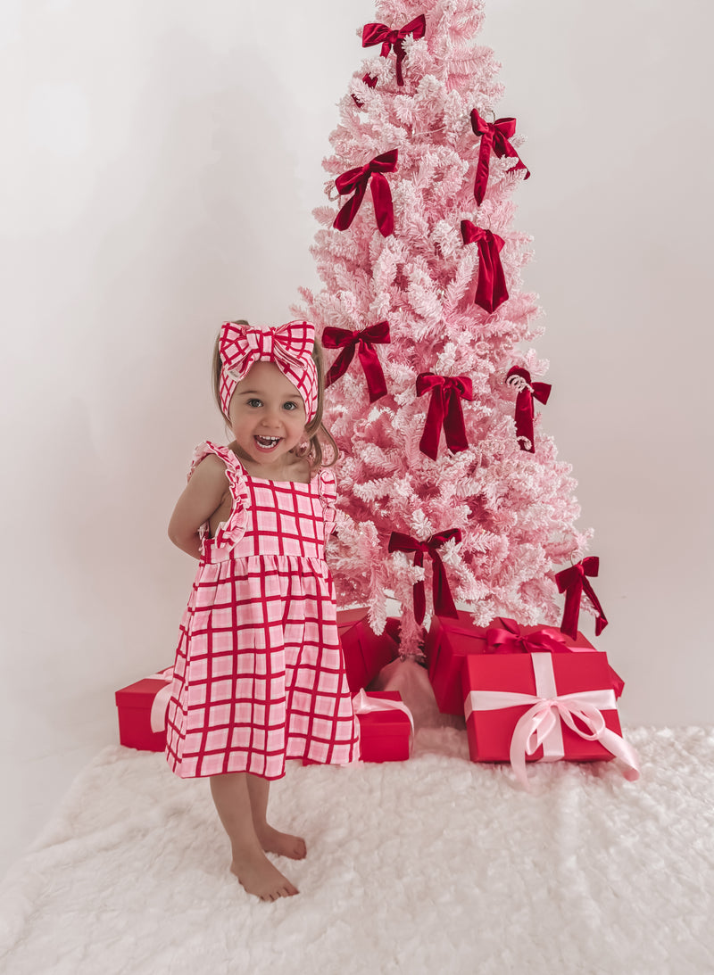 Candy Check Frill Dress