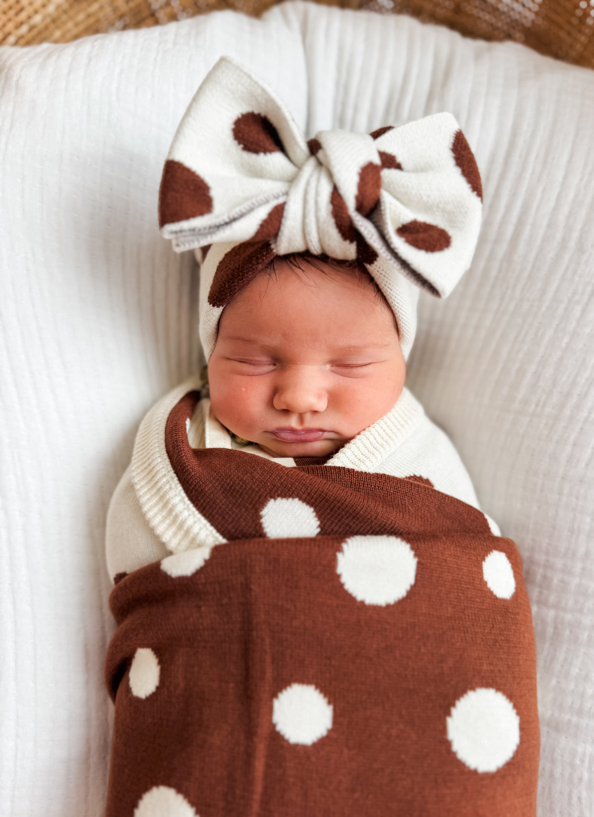 Raffy Spot Knit Headband