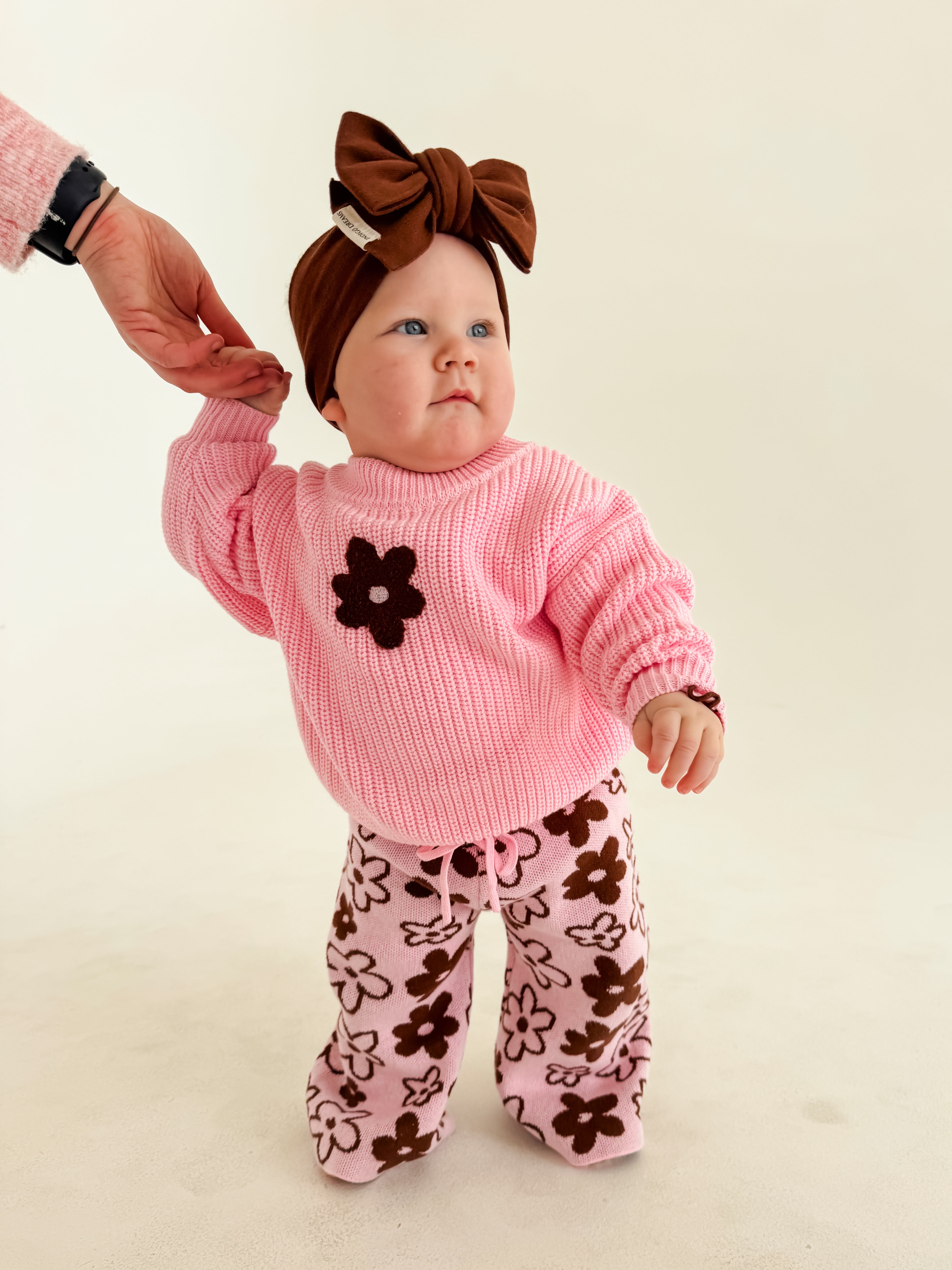 Romy Chunky Knit Jumper - Cocoa & Blossom