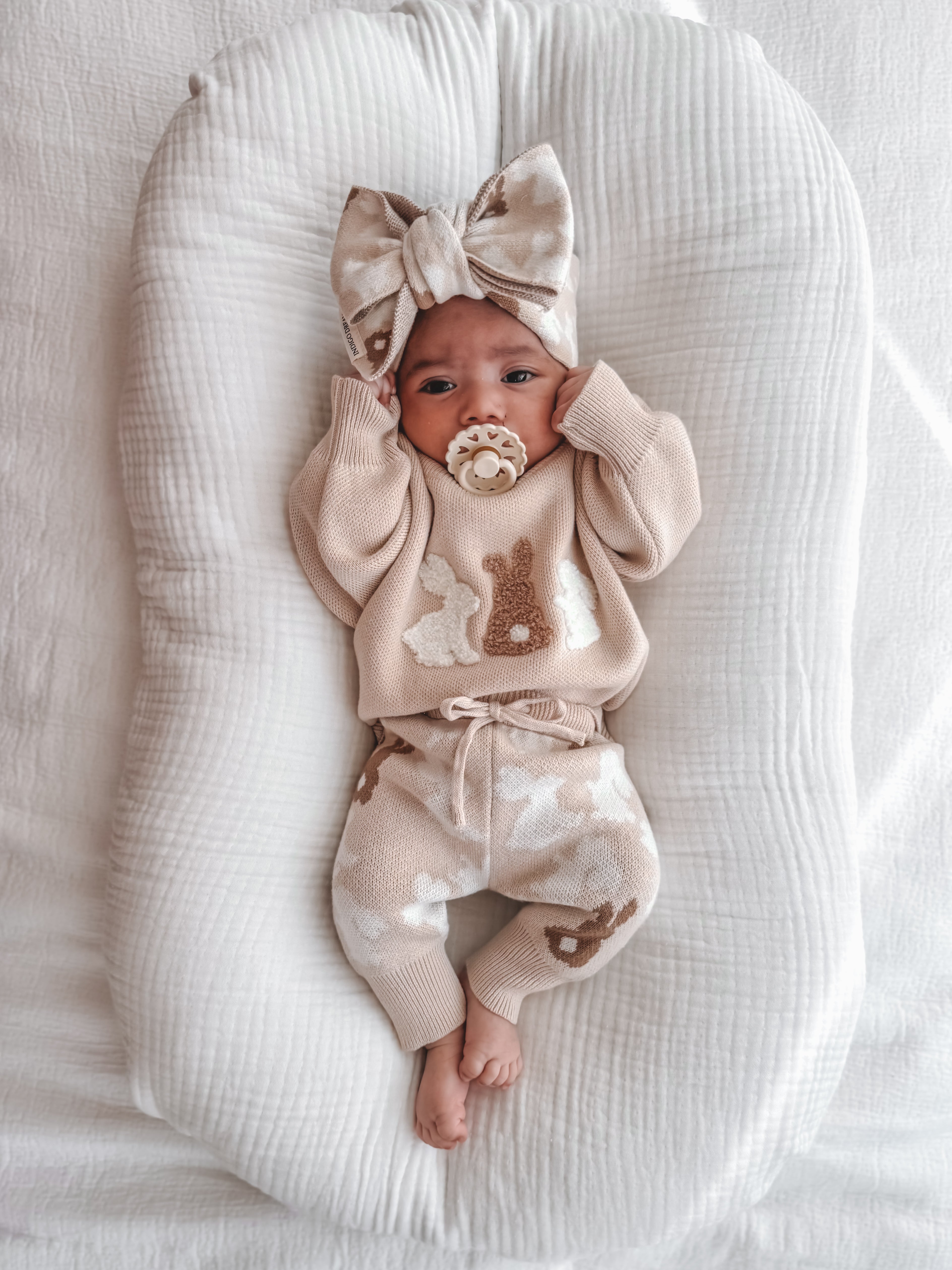 Bunny Boucle Jumper - Biscuit