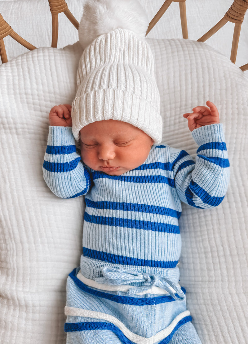 Alfie Blue Stripe Bodysuit