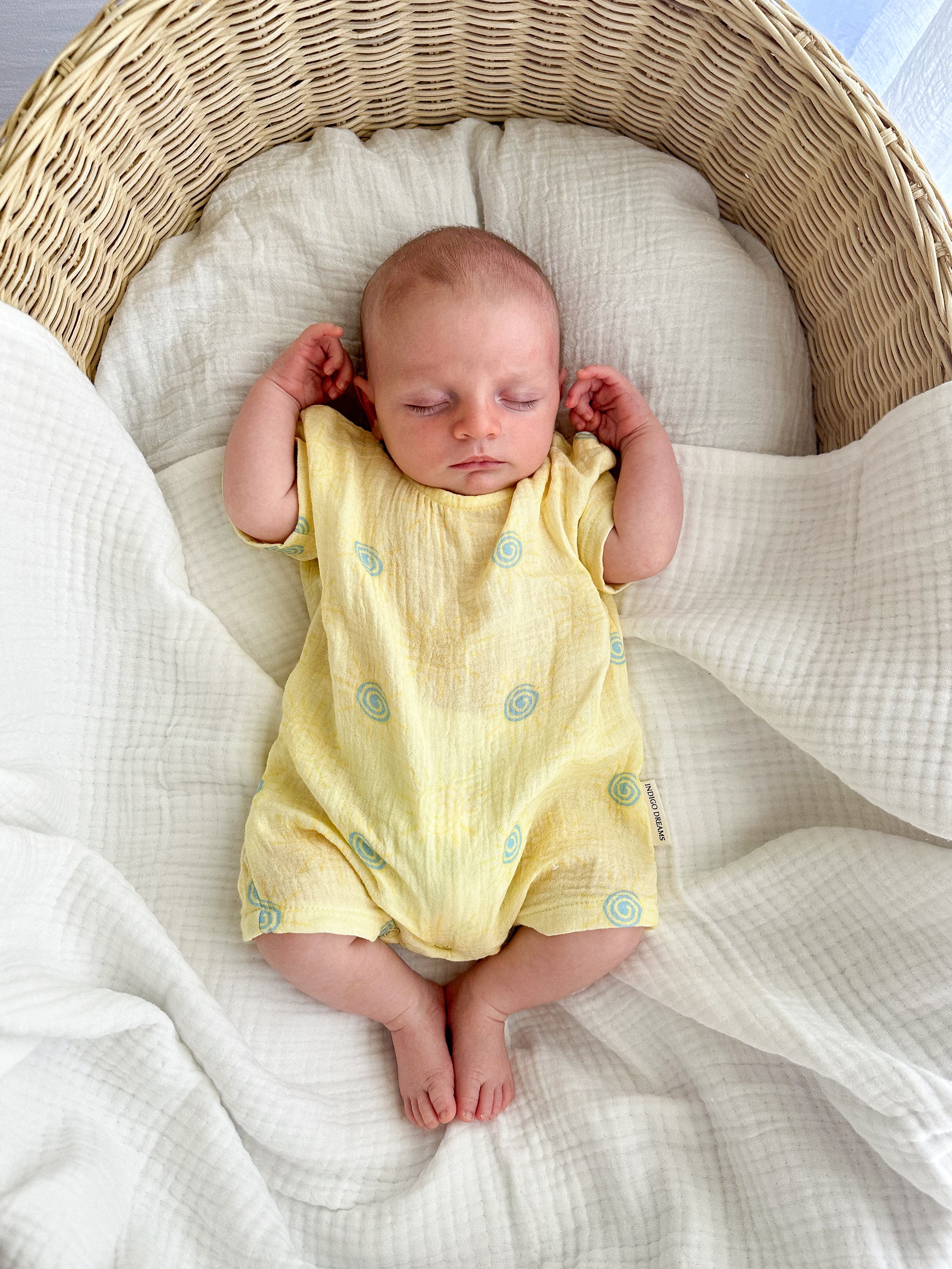 Sonnie Gauze Lemon Romper