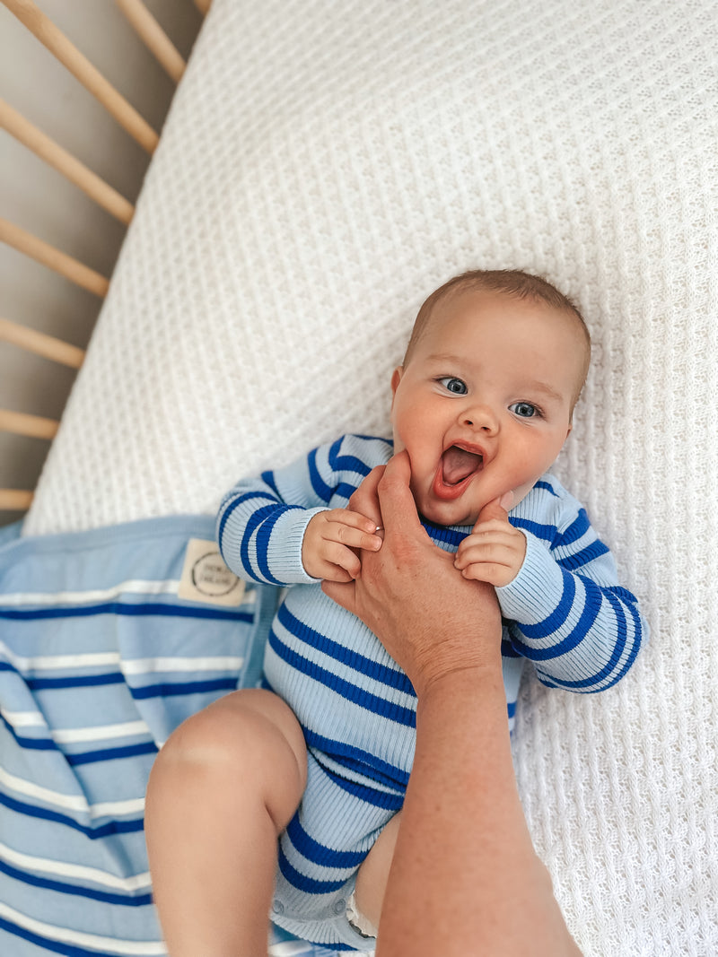 Alfie Blue Stripe Bodysuit