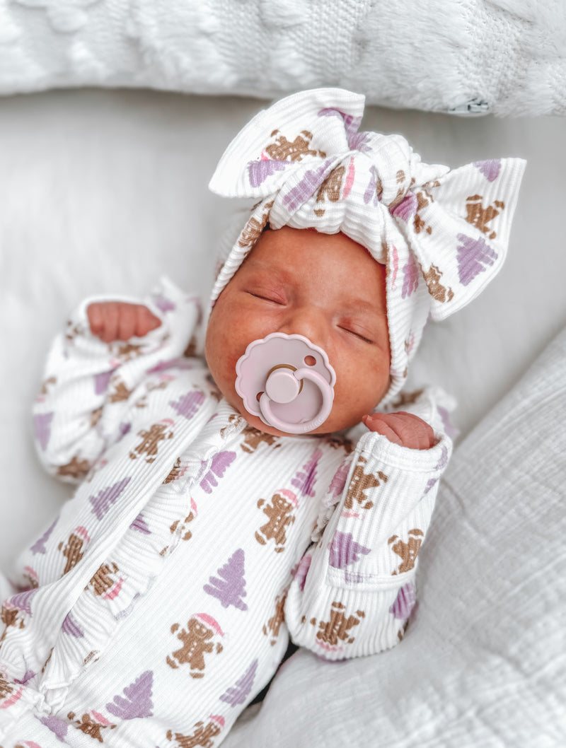 Lilac Gingerbread Ribbed Headband