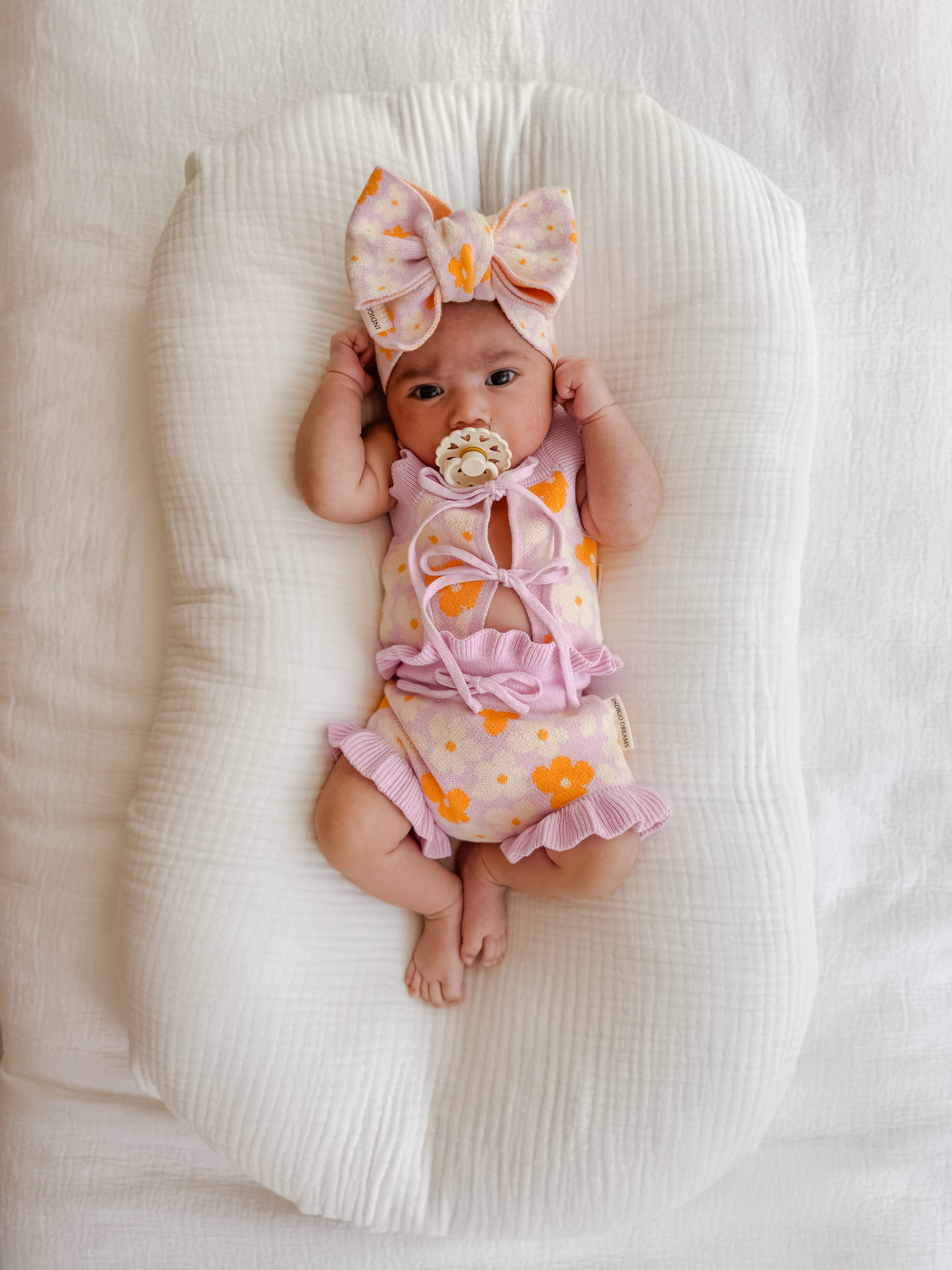 Lila Tie Singlet - Buttercup