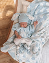 Milo Reversible Blanket - Powder Blue