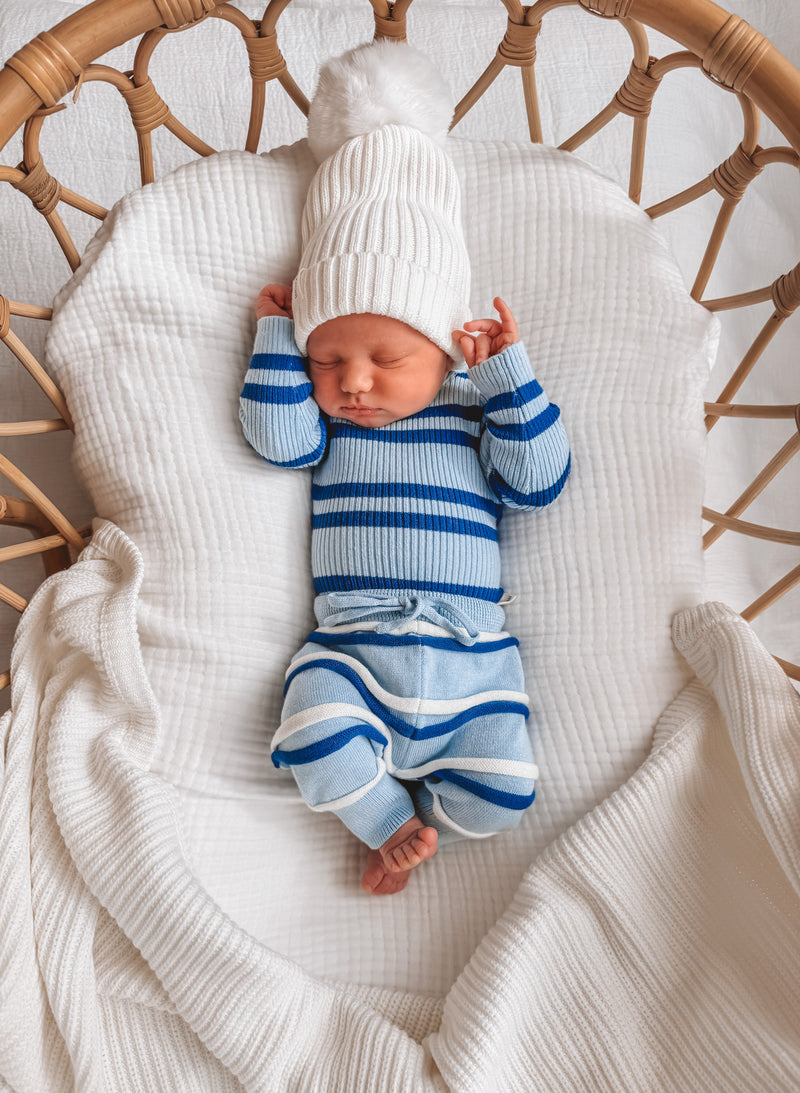 Alfie Blue Stripe Bodysuit