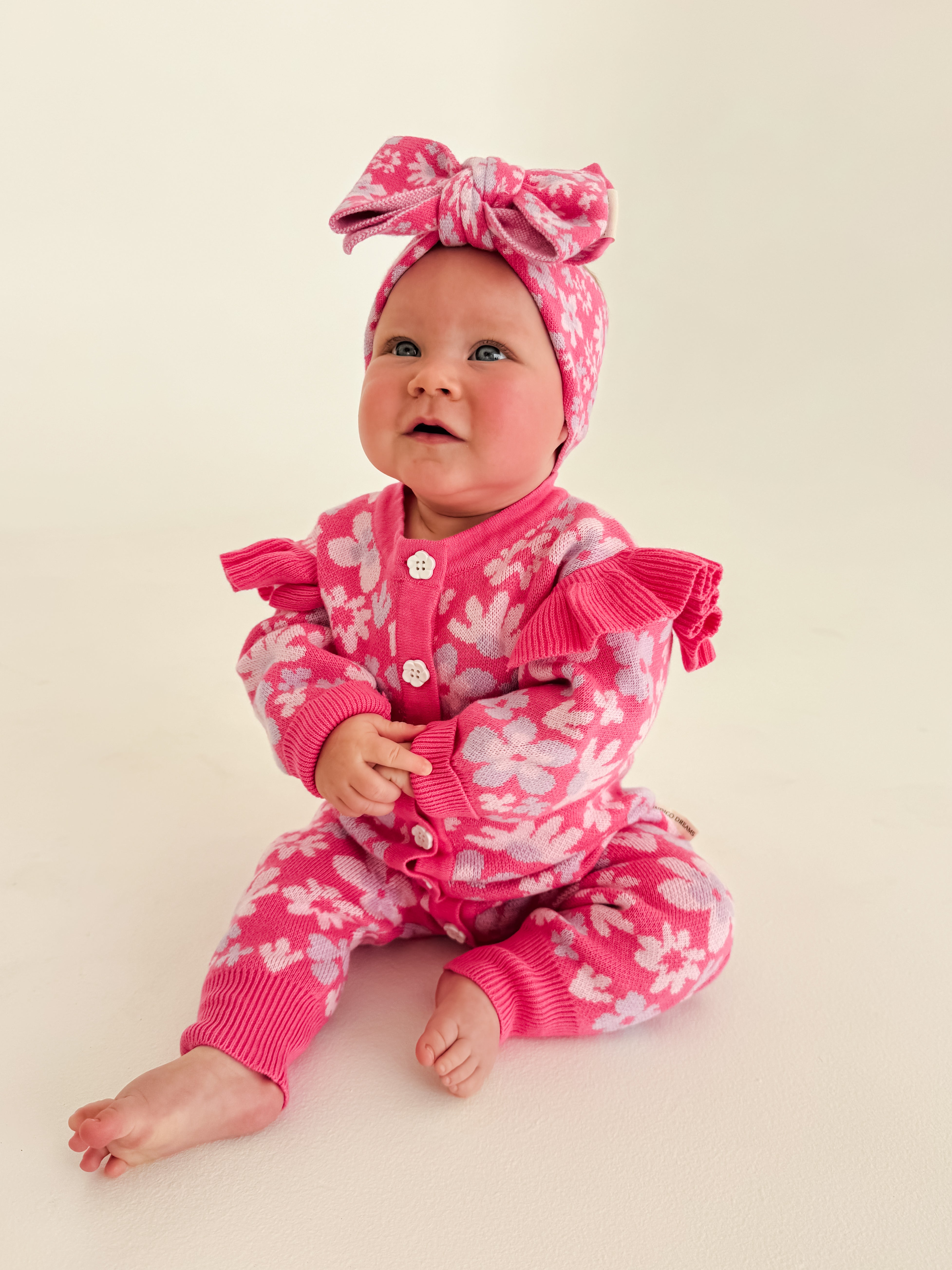 Indie Frill Romper - Petal