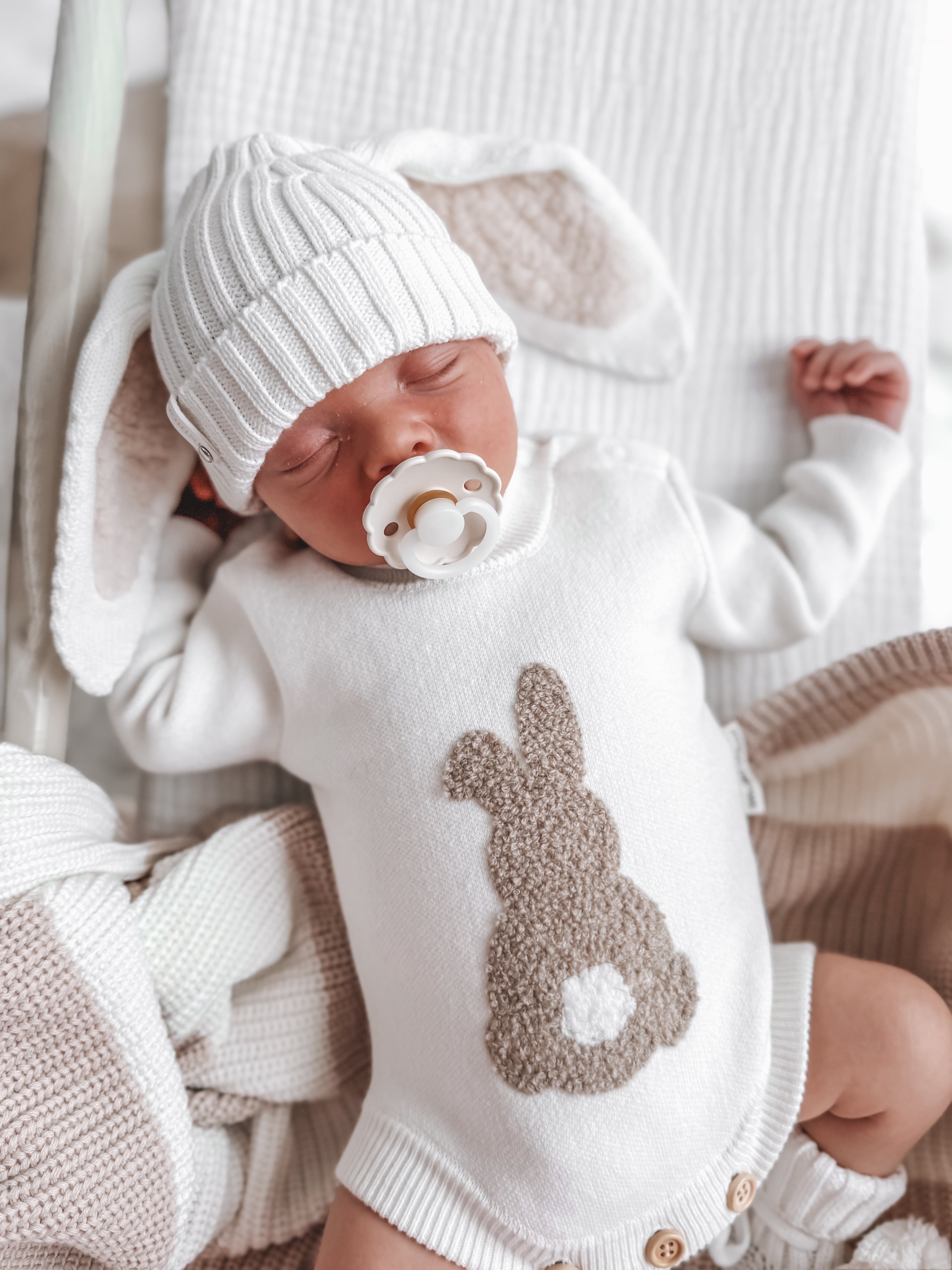 Chunky Oat Stripe Blanket
