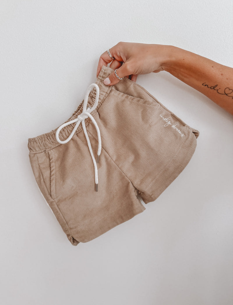 Oat Cord Shorts