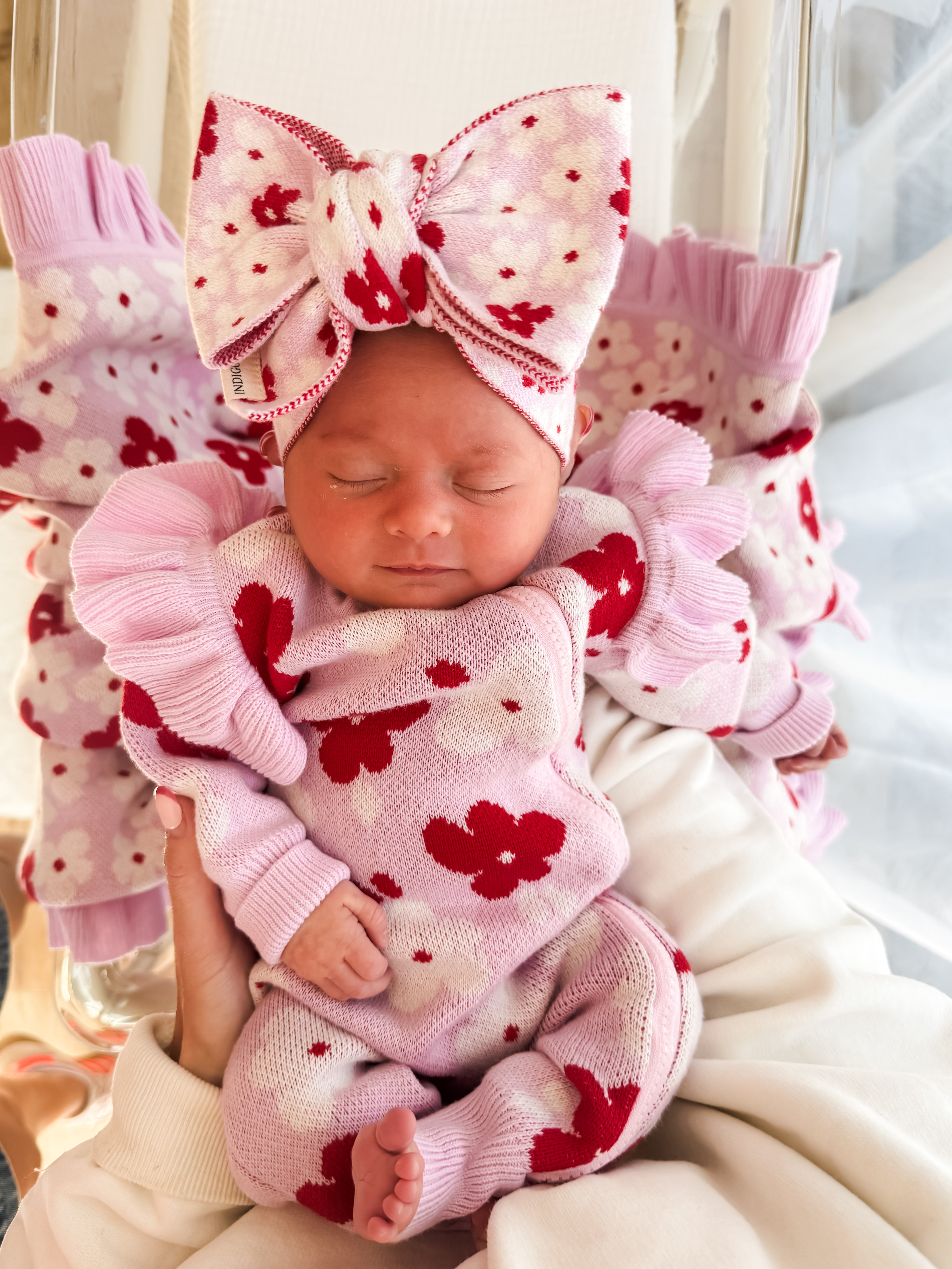 Lila Zip Romper - Poppy