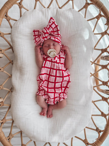 Peppermint Check Summer Romper