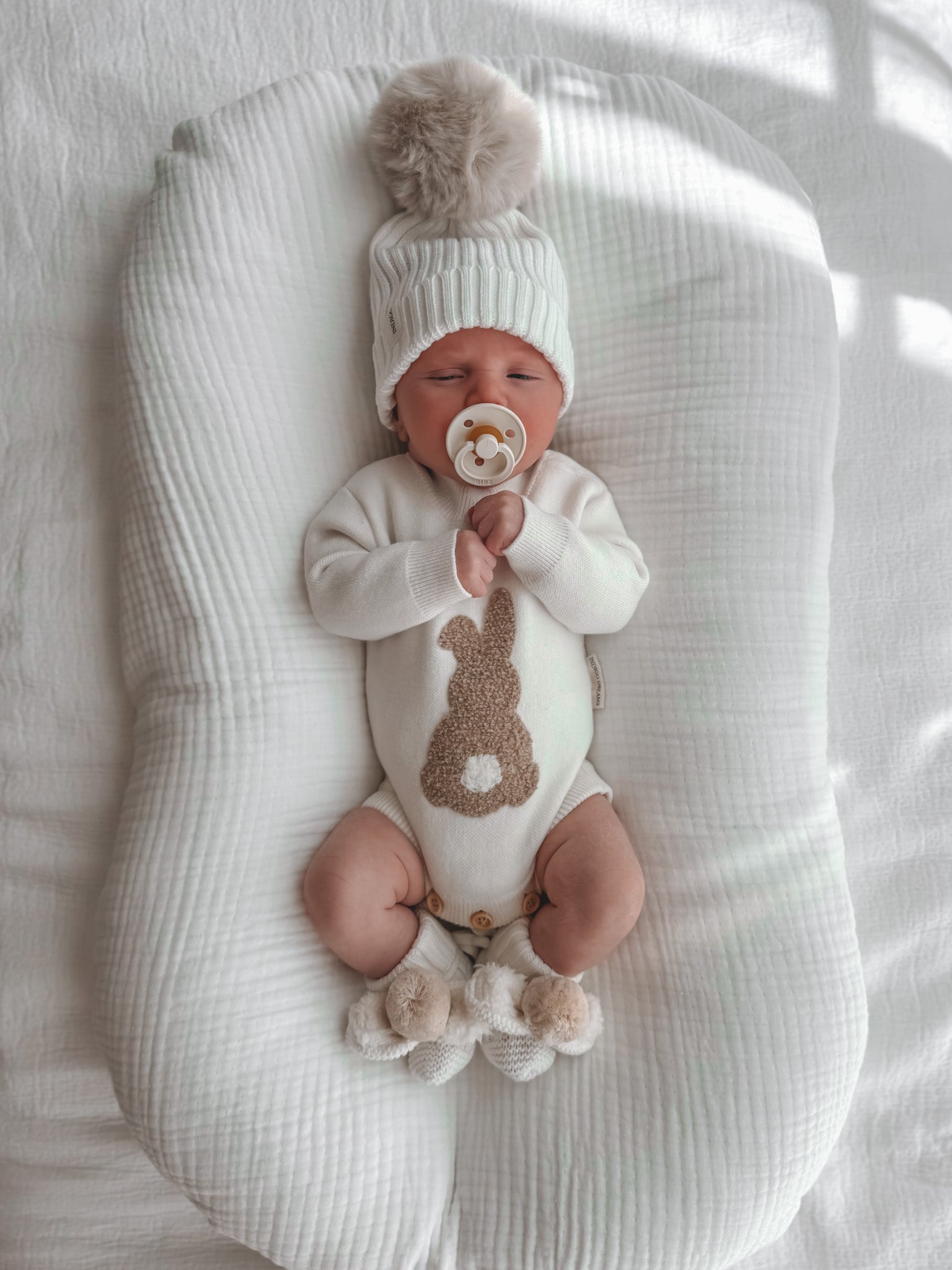 Oat Pom Beanie