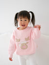 Pink Reindeer Sherpa Jumper