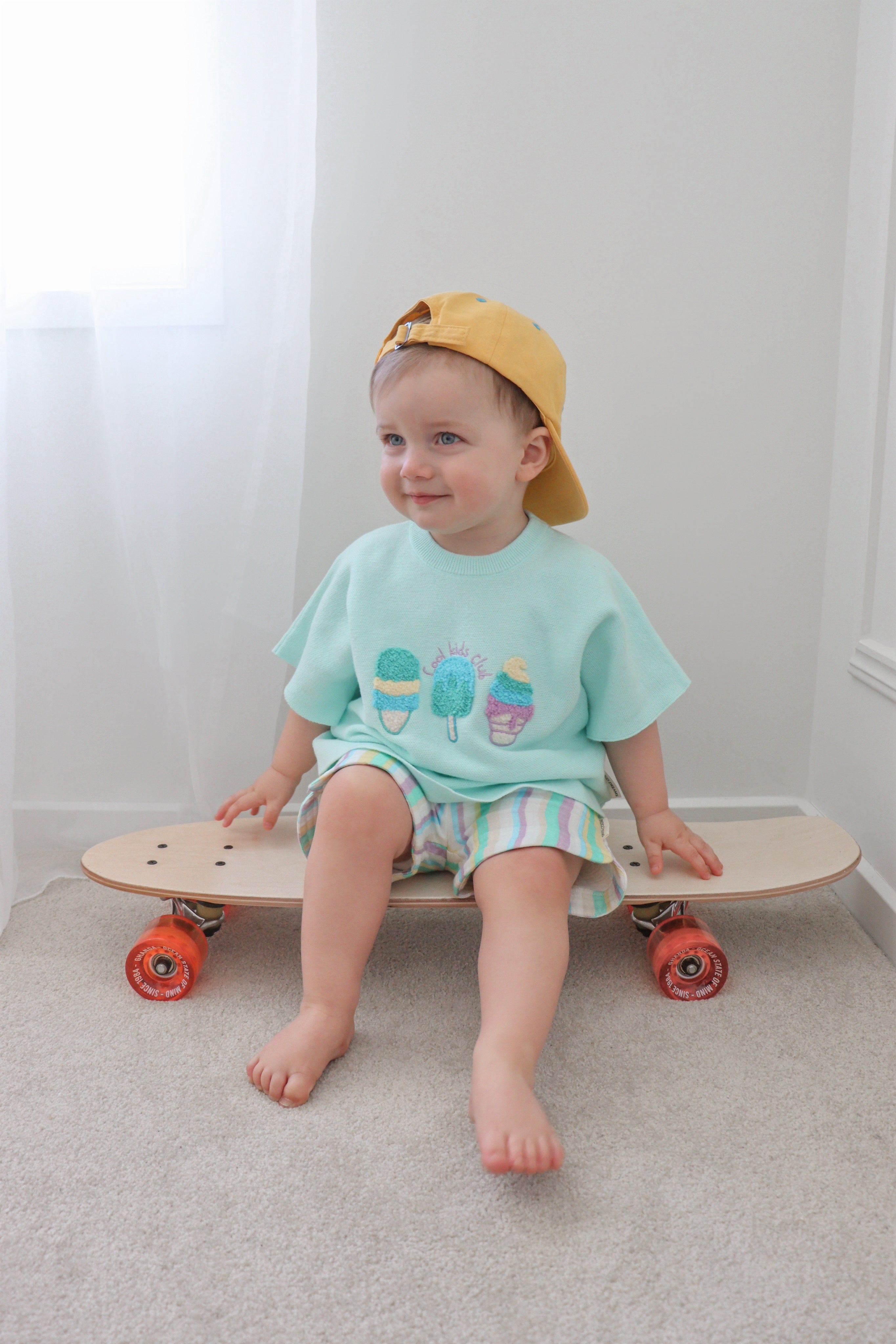 Cool Kids Club Raw Edge Tee - Seafoam Mint