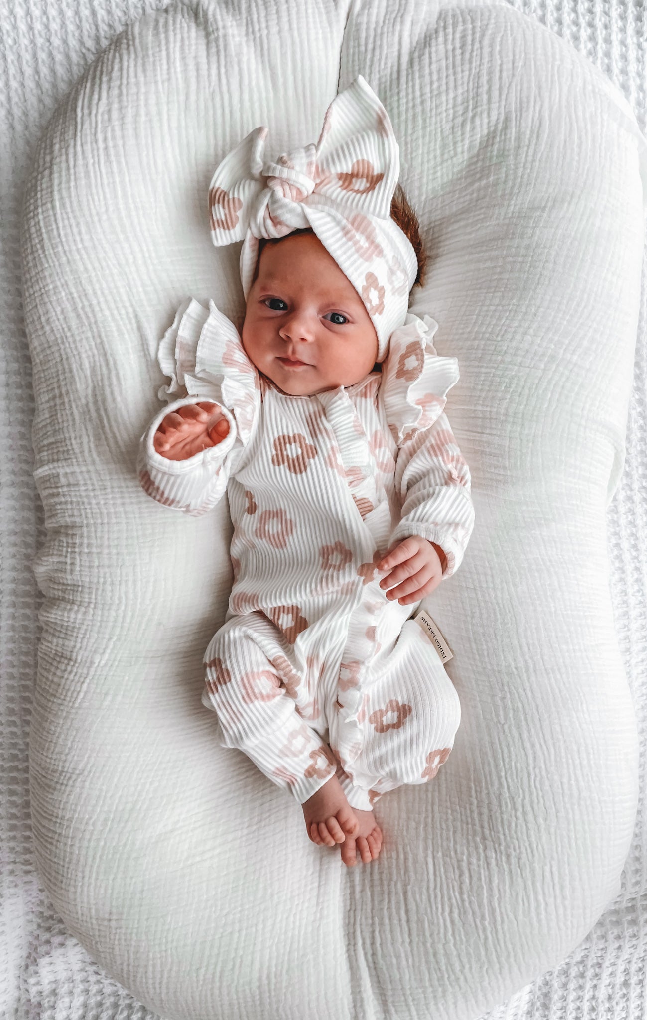 Autumn Floral Ruffle Romper