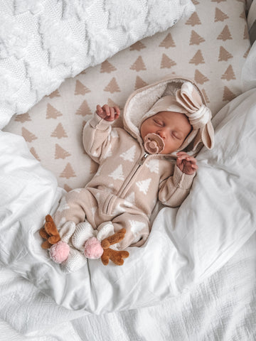 Bear Stripe Ribbed Onesie