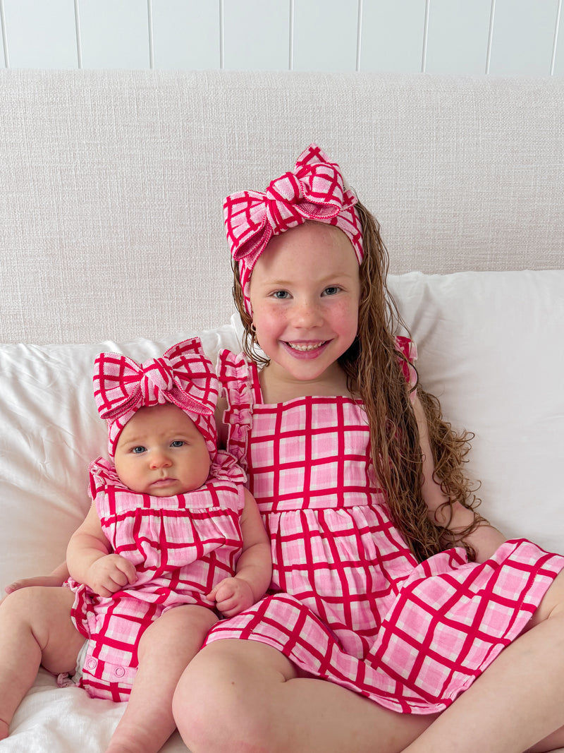 Candy Check Frill Dress