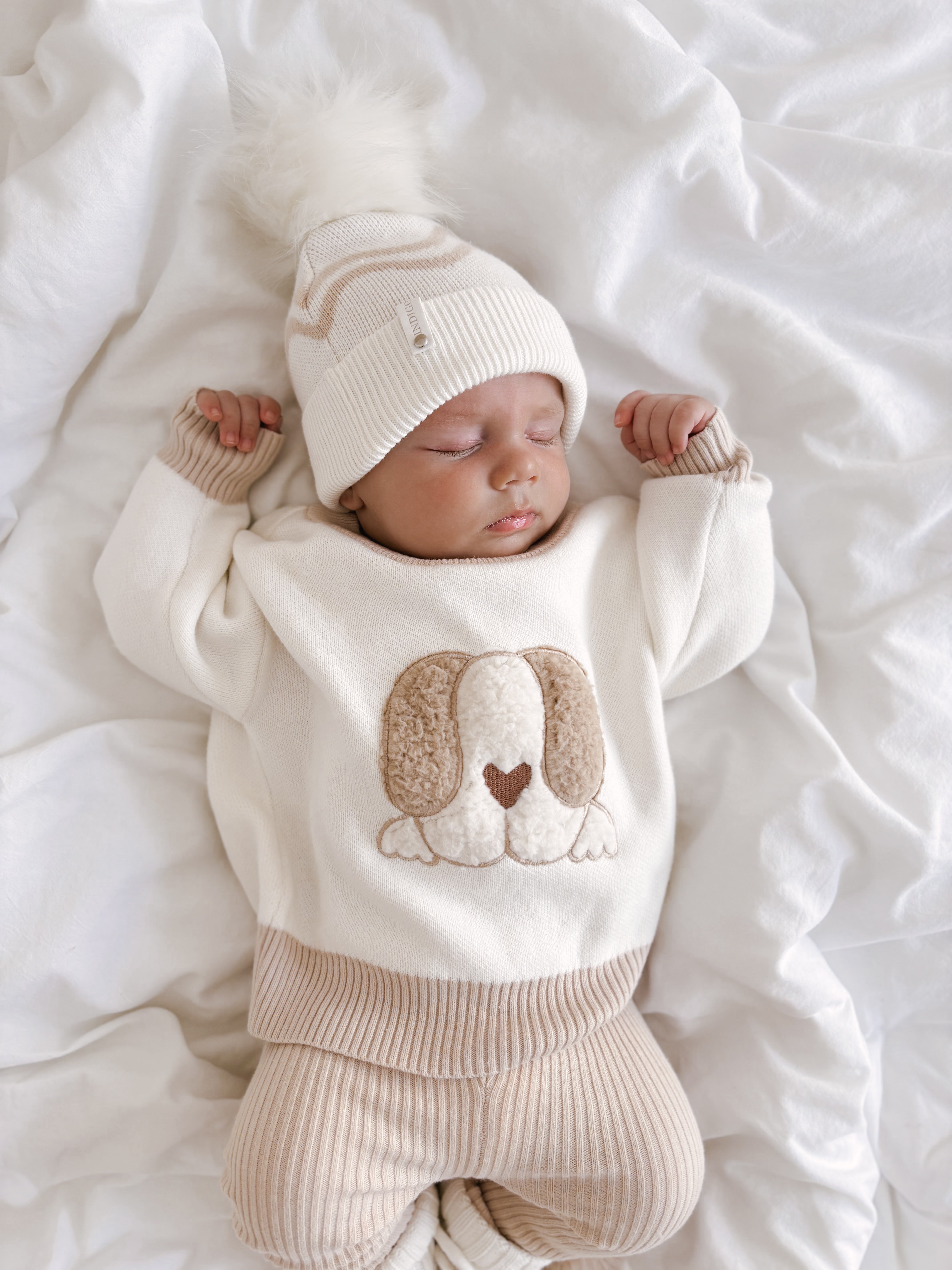 Oat Sherpa Puppy Jumper