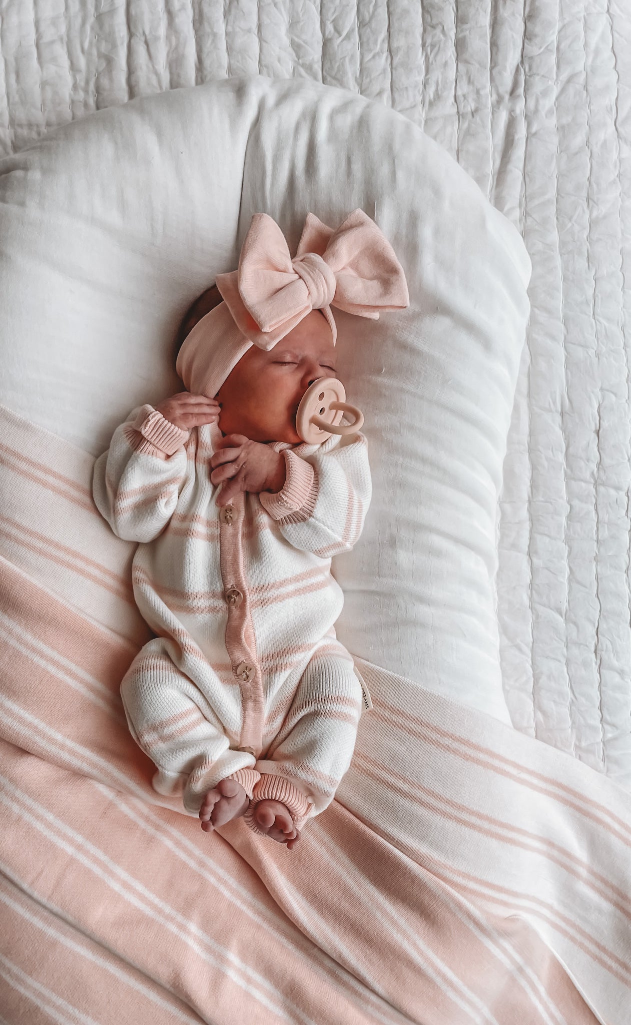 Soft Pink Knit Headband