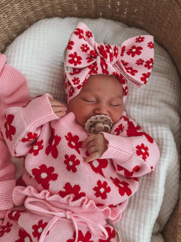 Red Knit Headband