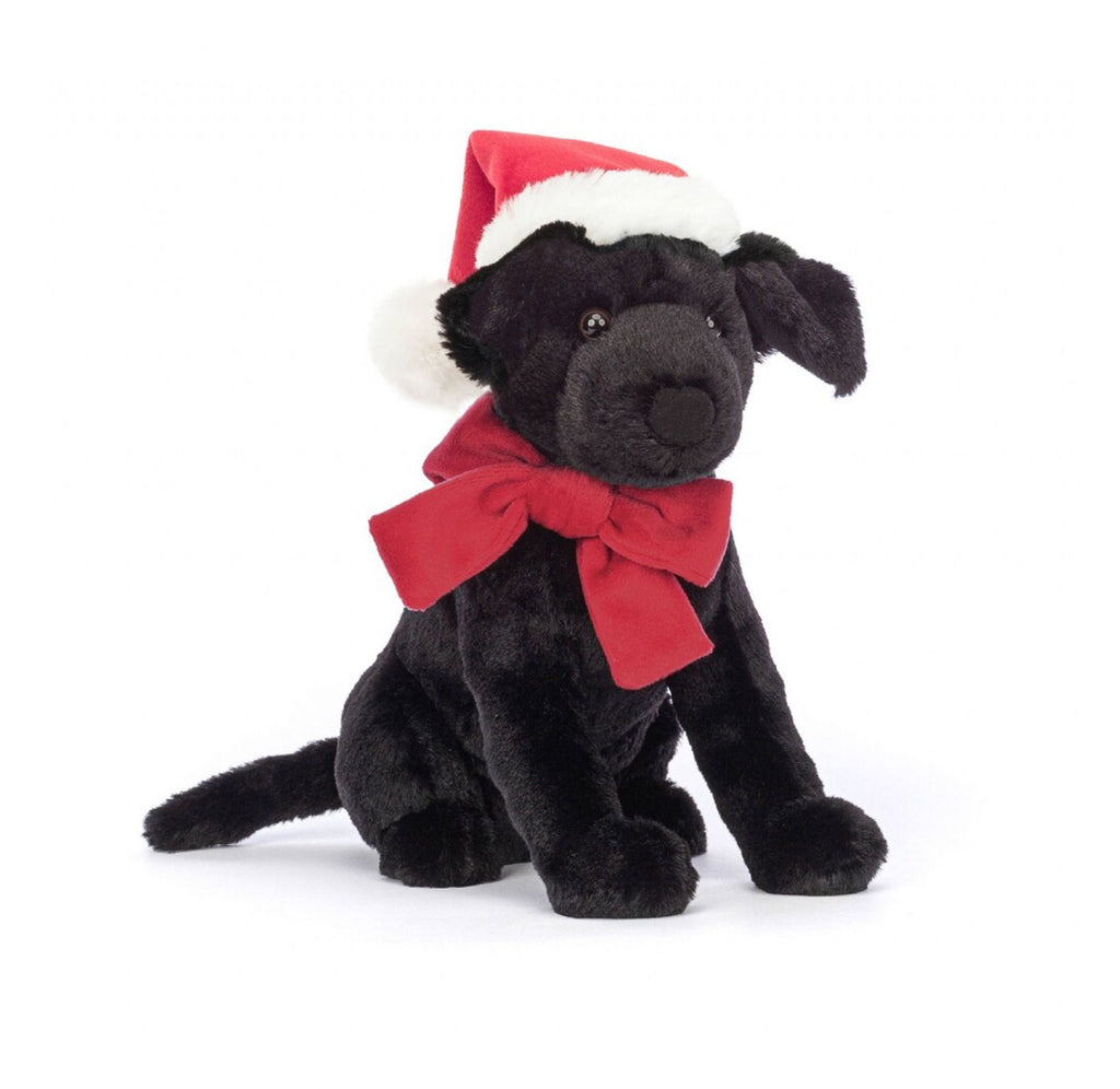 JELLYCAT PIPPA BLACK LABRADOR WINTER WARMER