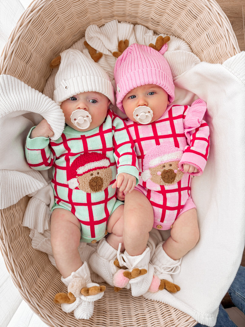 Reindeer Booties - Oat