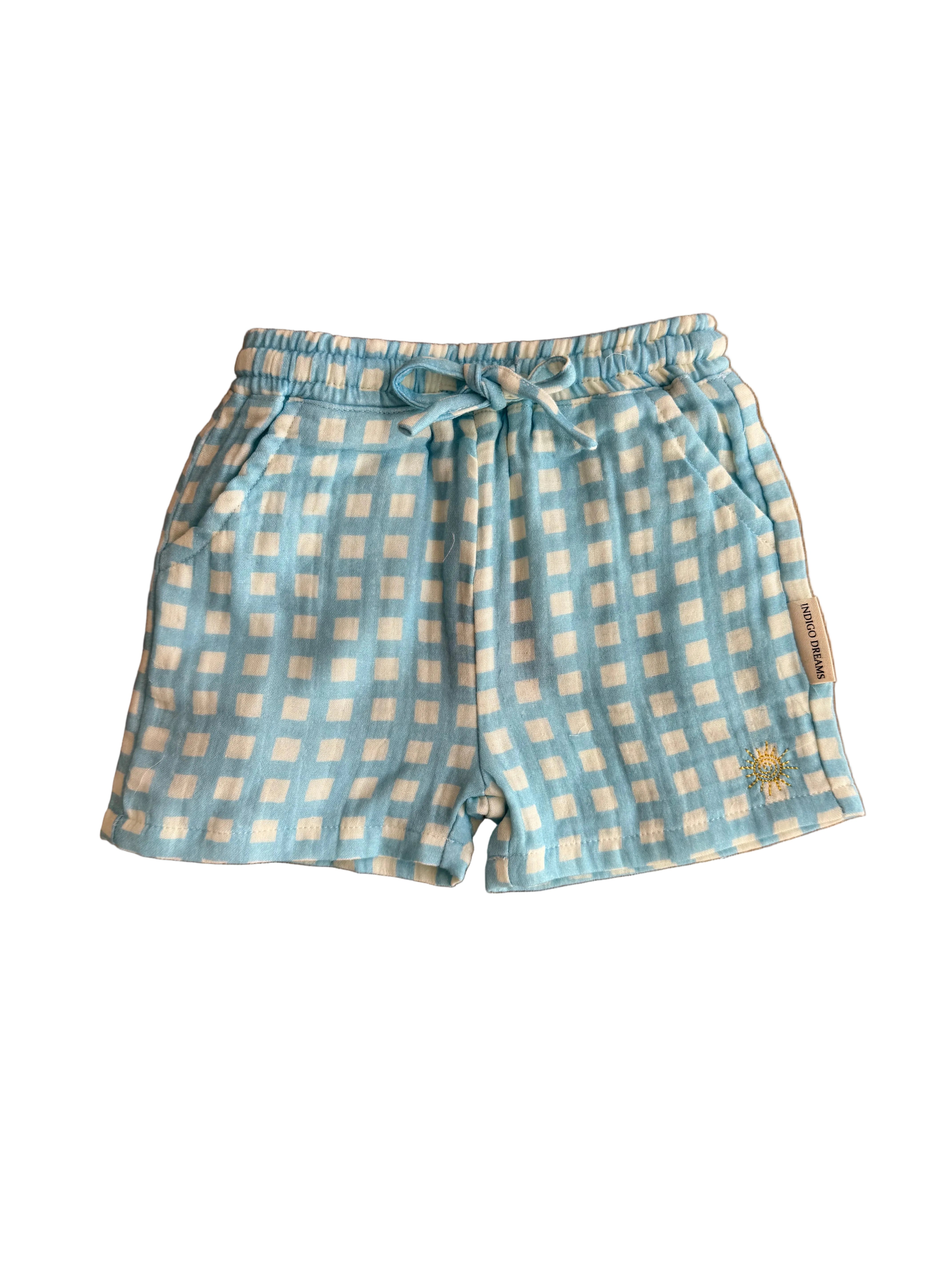 Gingham Gauze Shorts