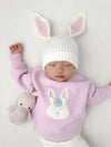 Sherpa Bunny Beanie - Oat