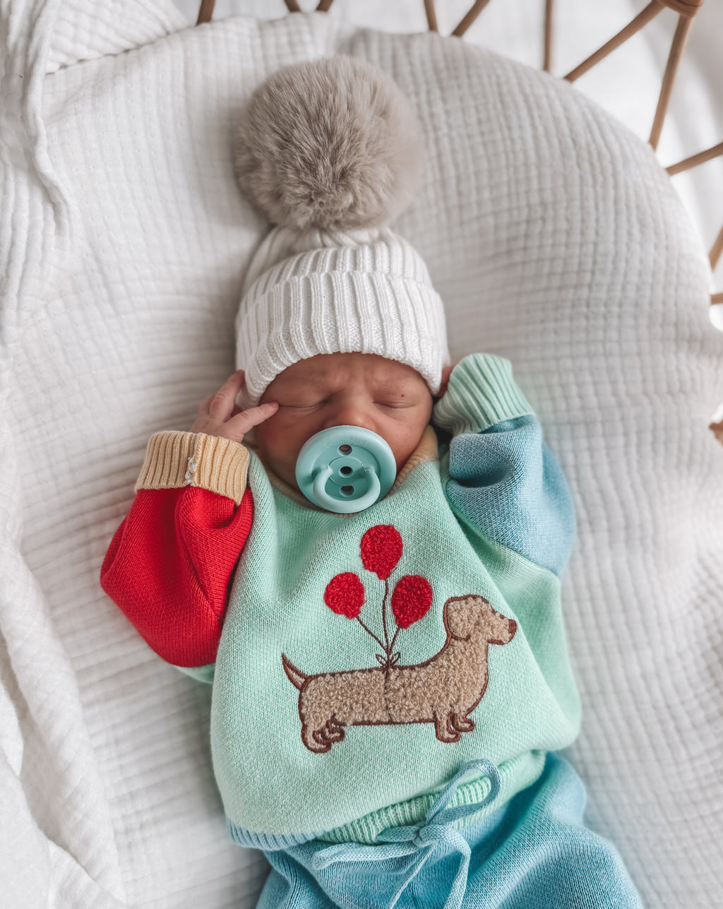 Party Pup Boucle Jumper (Retro)