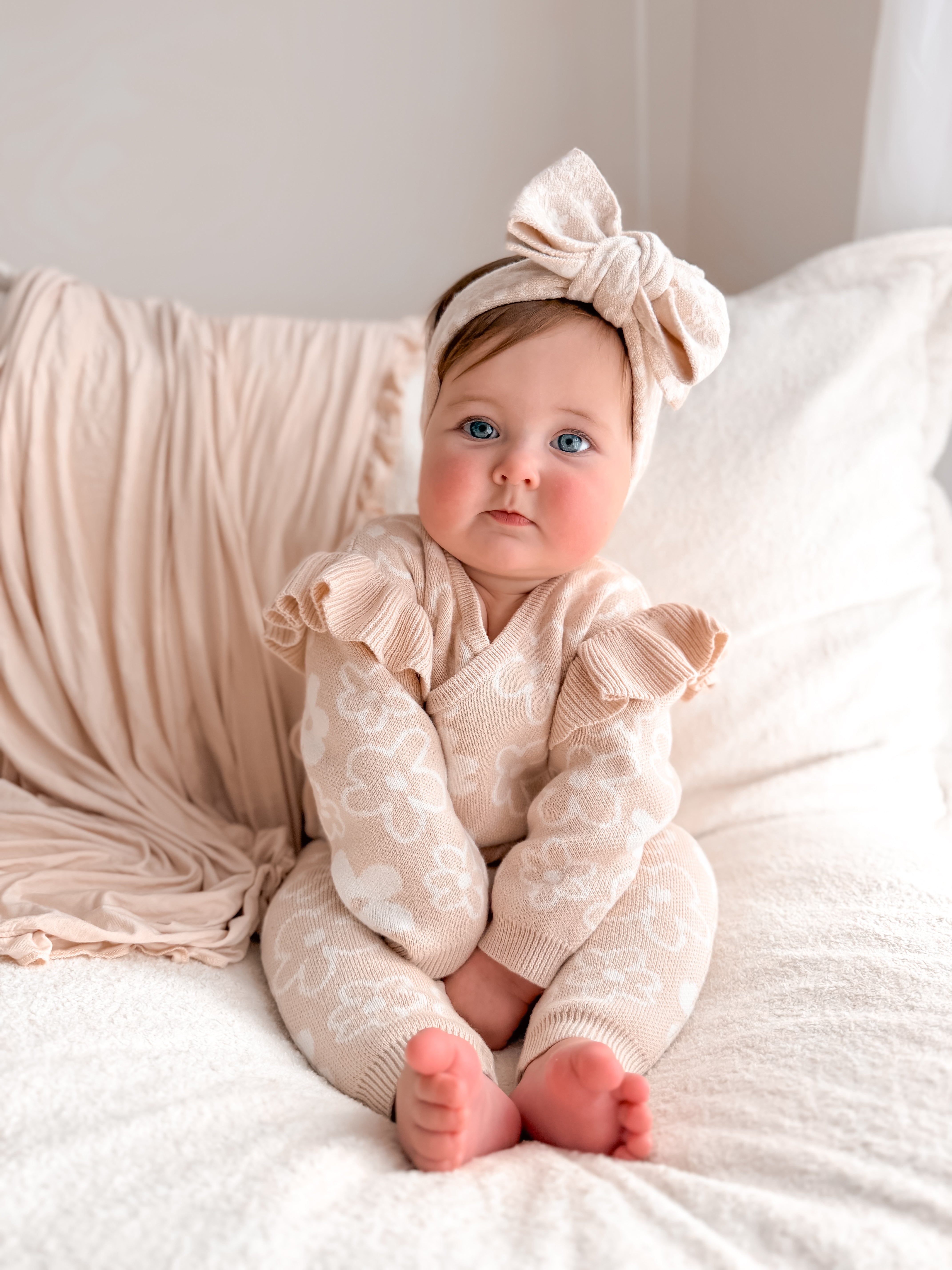 Romy Frill Kimono - Almond