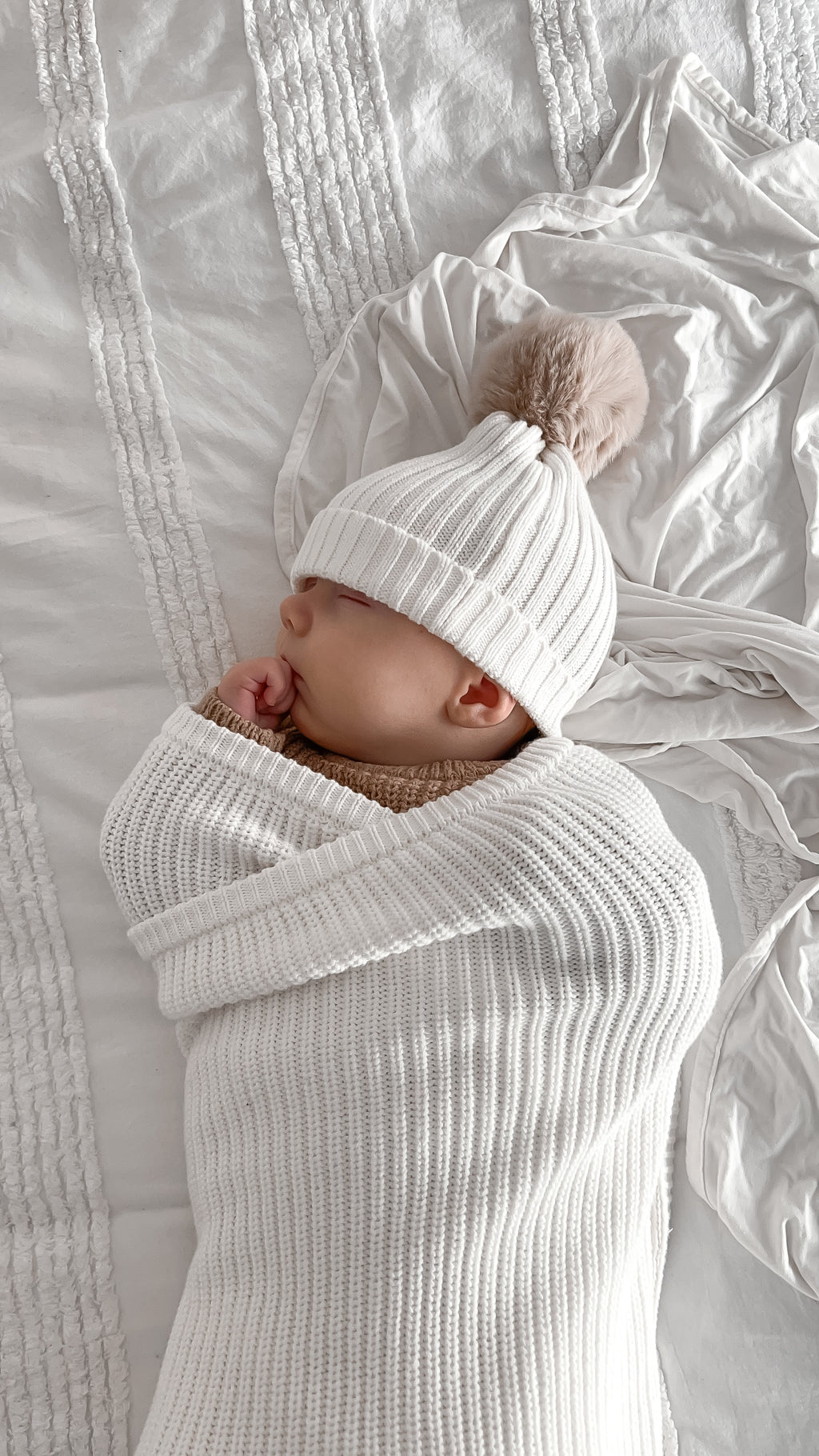 Chunky Vanilla Knit Blanket