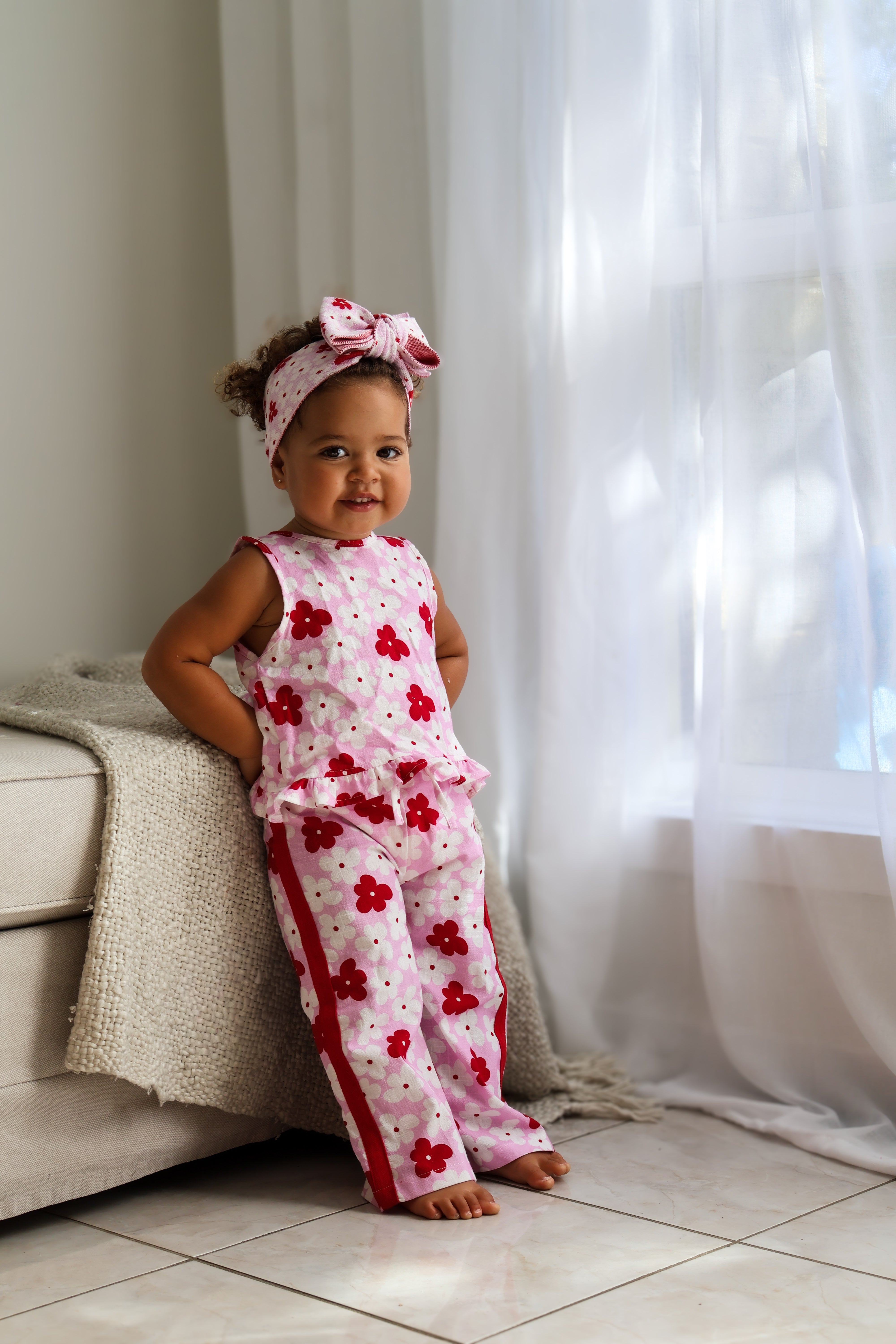 Lila Wide Leg Pants - Poppy
