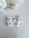 Lilac Stripe Knit Headband
