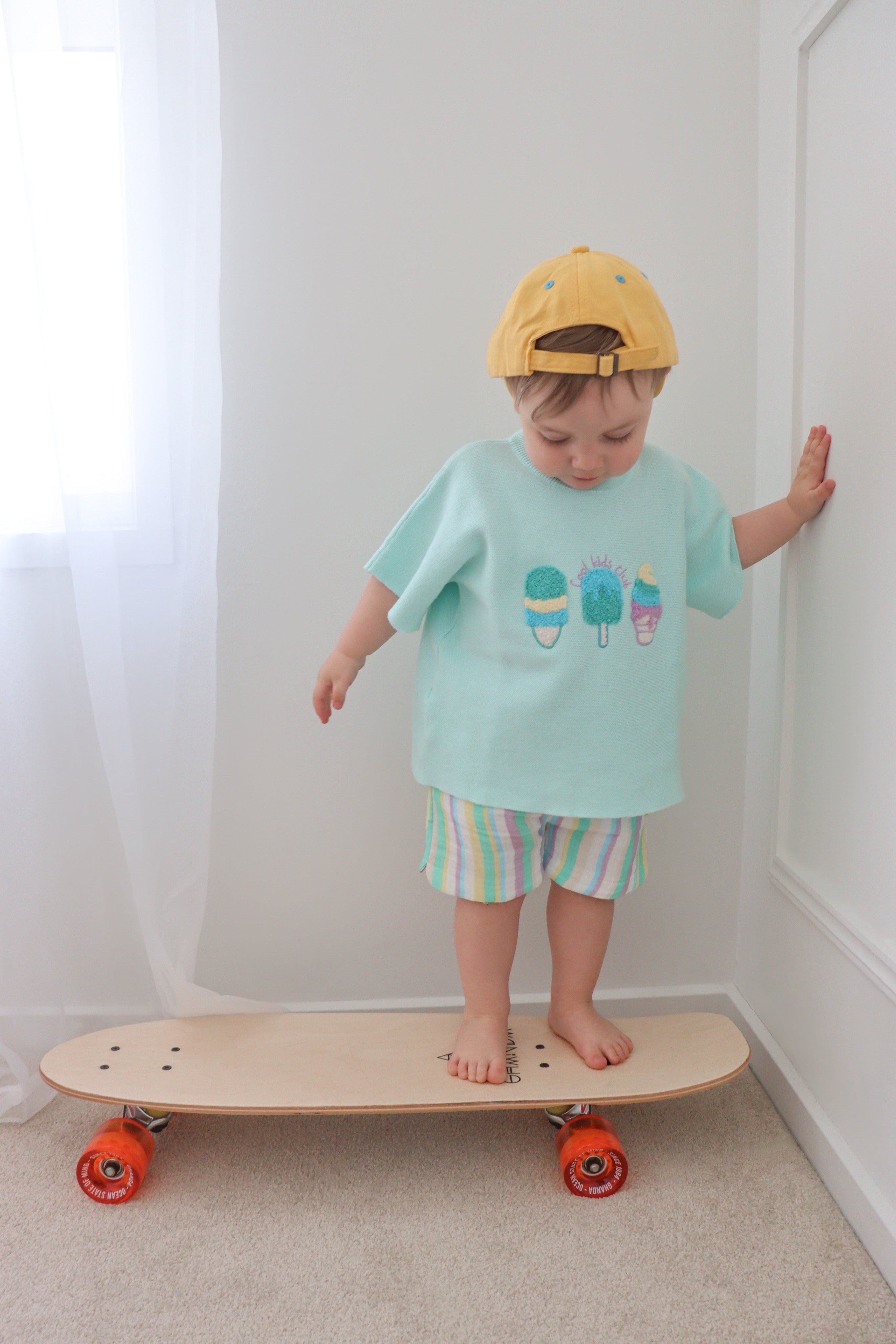 Cool Kids Club Raw Edge Tee - Seafoam Mint