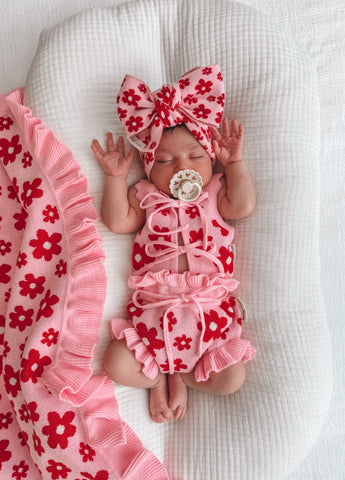 Soft Pink Stripe Romper