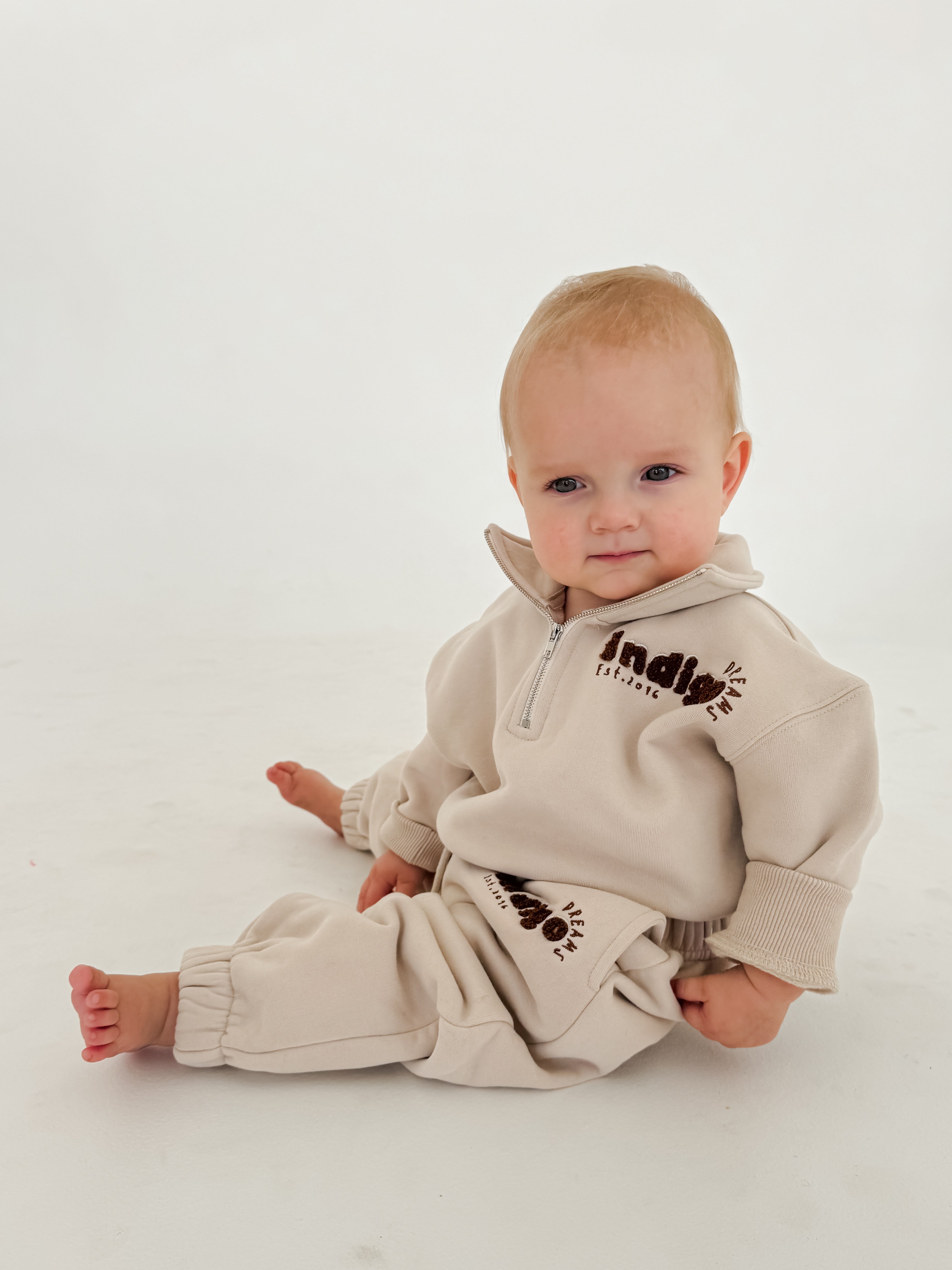 Almond Quarter Zip