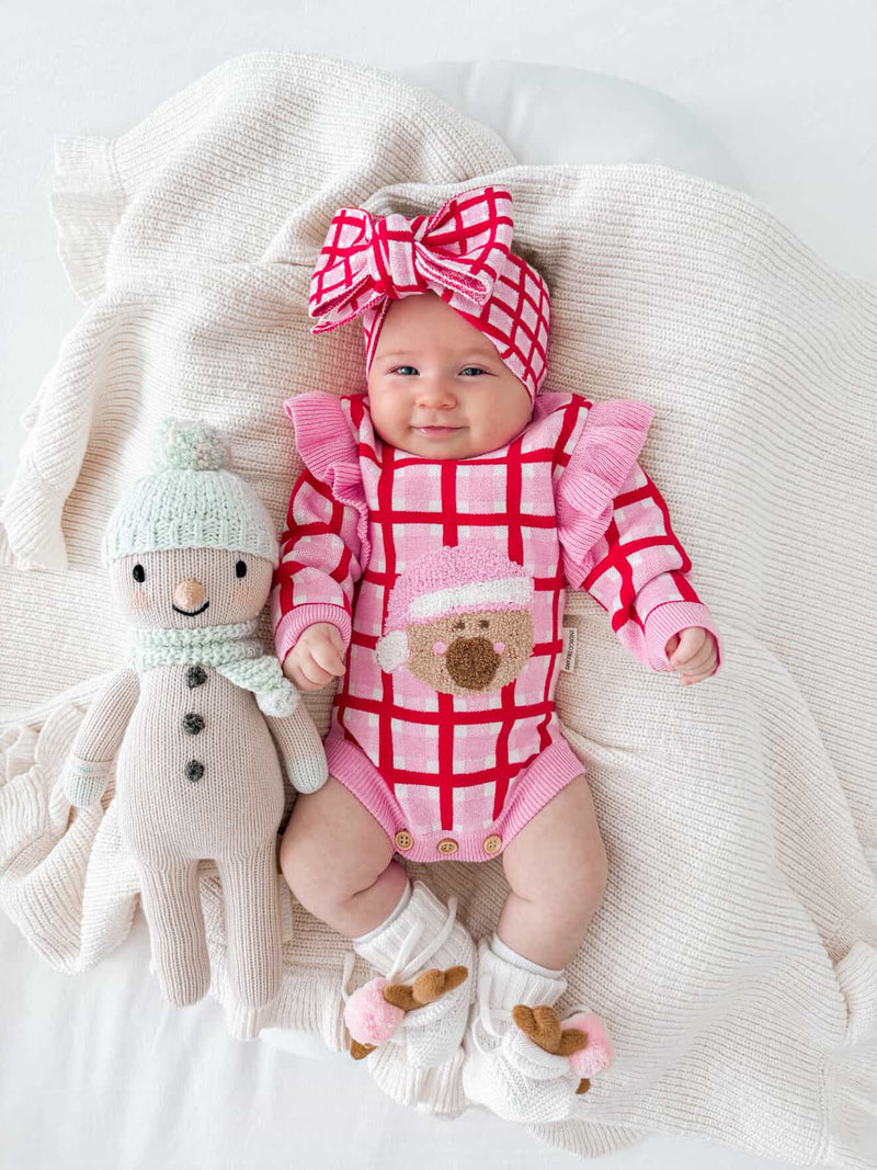 Reindeer Booties - Pink